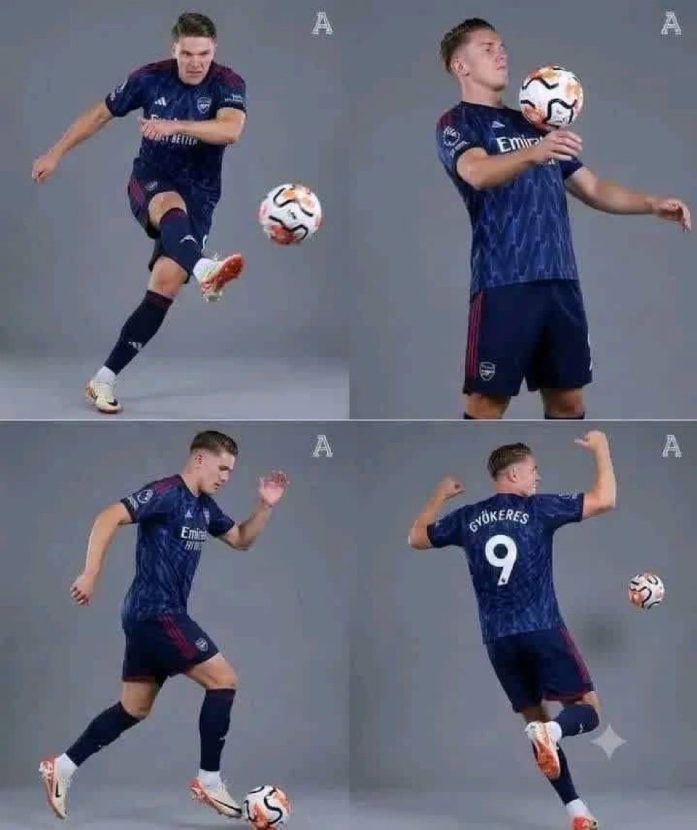 BallWithSaka's tweet photo. ⚪️🔴💣🚨 BREAKING: Viktor Gyökeres will remain Arsenal’s No.9, with Gabriel Jesus retaining his squad number as the Gunners head into the new season. 👀🔴

The No.9 shirt stays in good hands. 🔥 #AFC https://t.co/v5GTJeZuX9