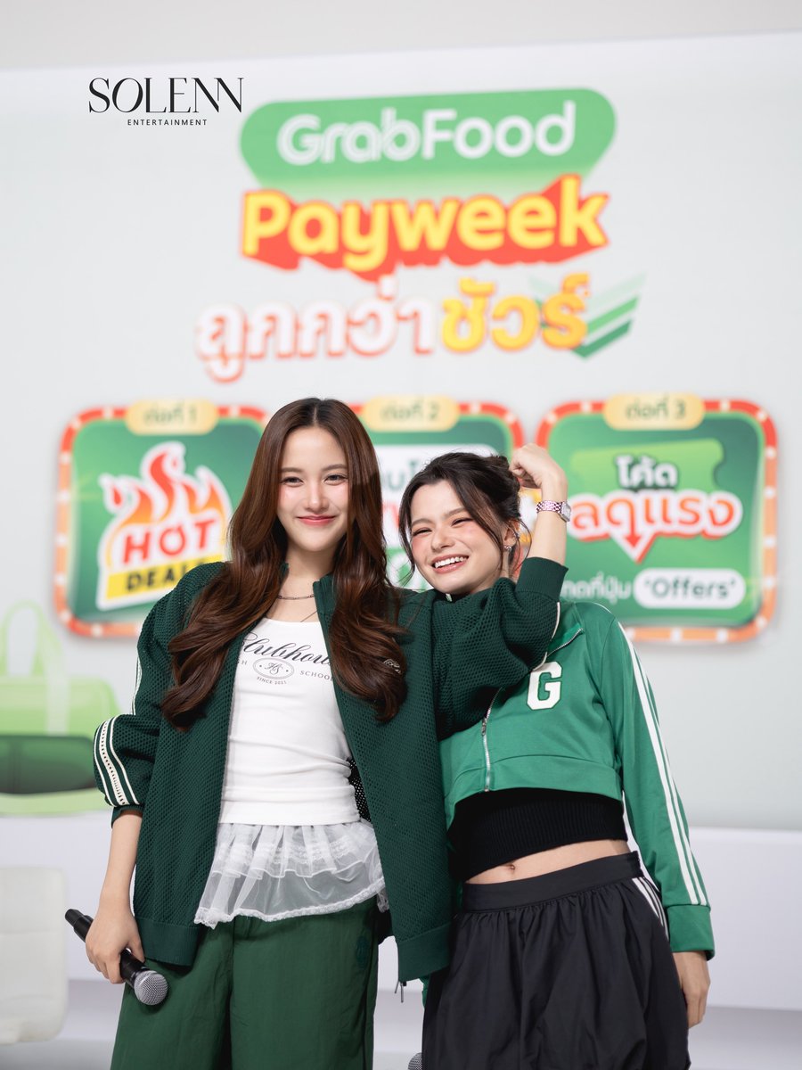 Solenn_Ent's tweet photo. 💚✨
FREENBECKY WITH GRABFOOD
#GrabFoodถูกกว่าชัวร์xฟรีนเบคกี้
#solennEntertainment #srchafreen https://t.co/72Cw9HW201