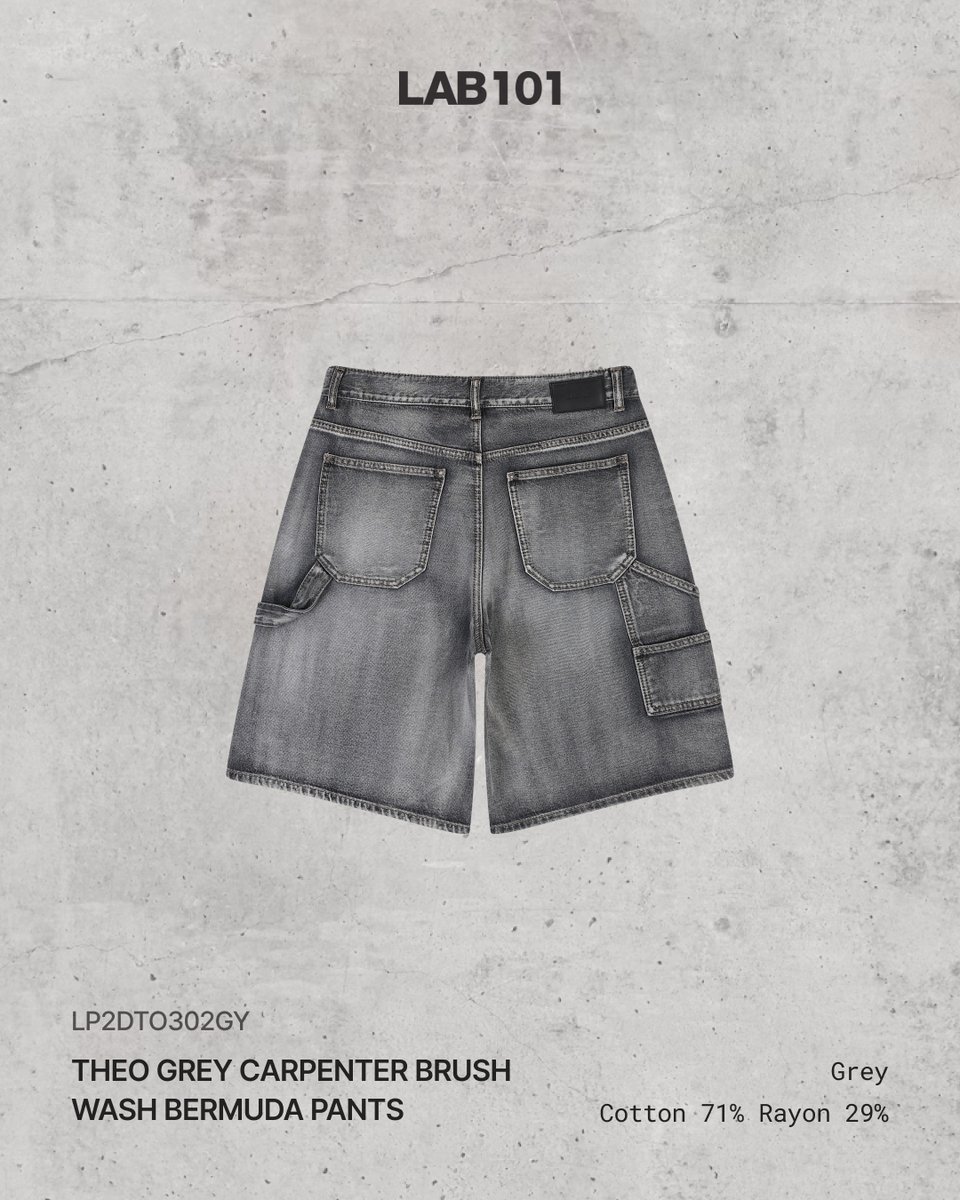 VeniceChanaw's tweet photo. Deep gray-washed carpenter Bermuda shorts with a relaxed fit, perfect for effortless summer styling. Available now at the official online store. https://t.co/BFUmRcZW1e