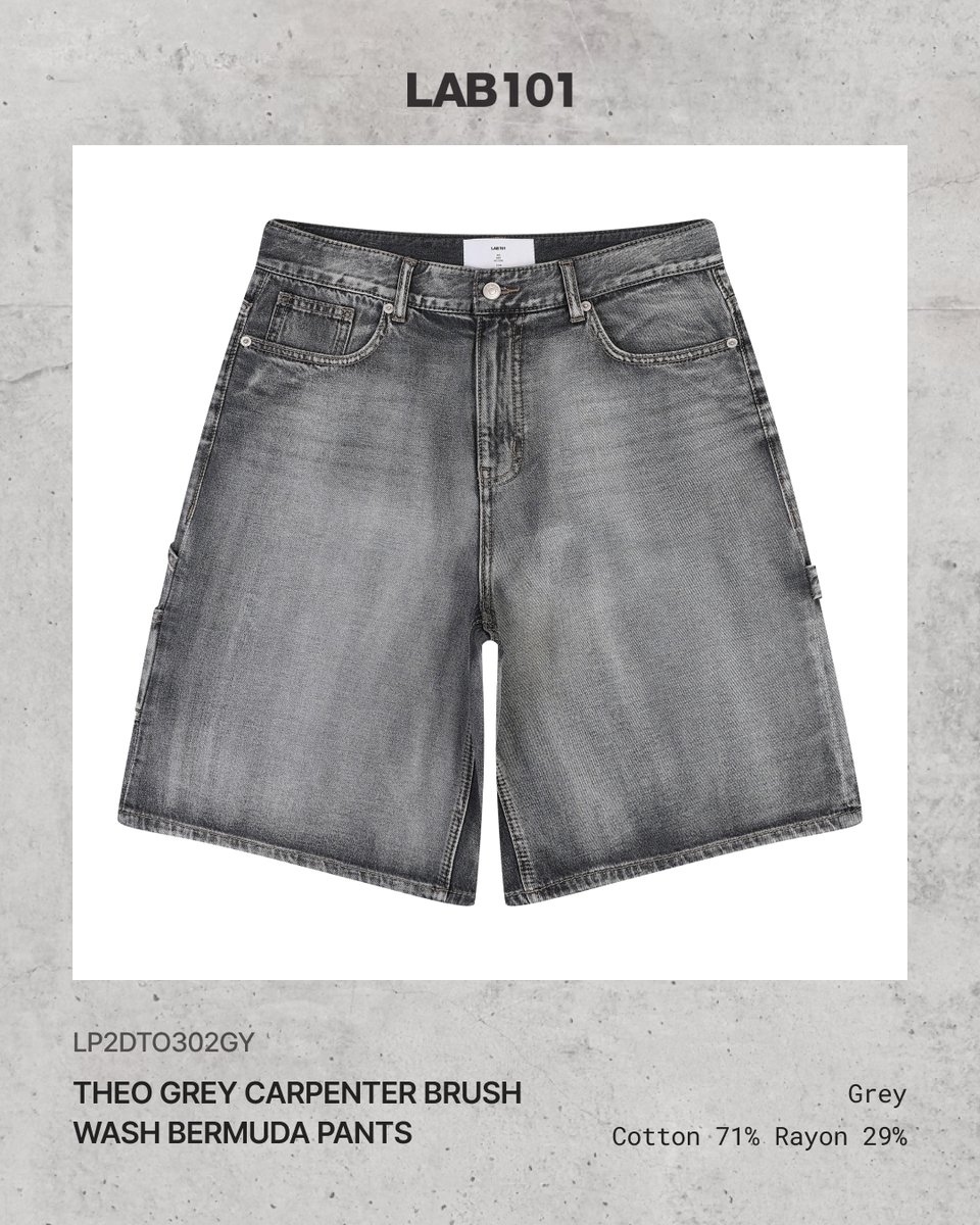 VeniceChanaw's tweet photo. Deep gray-washed carpenter Bermuda shorts with a relaxed fit, perfect for effortless summer styling. Available now at the official online store. https://t.co/BFUmRcZW1e