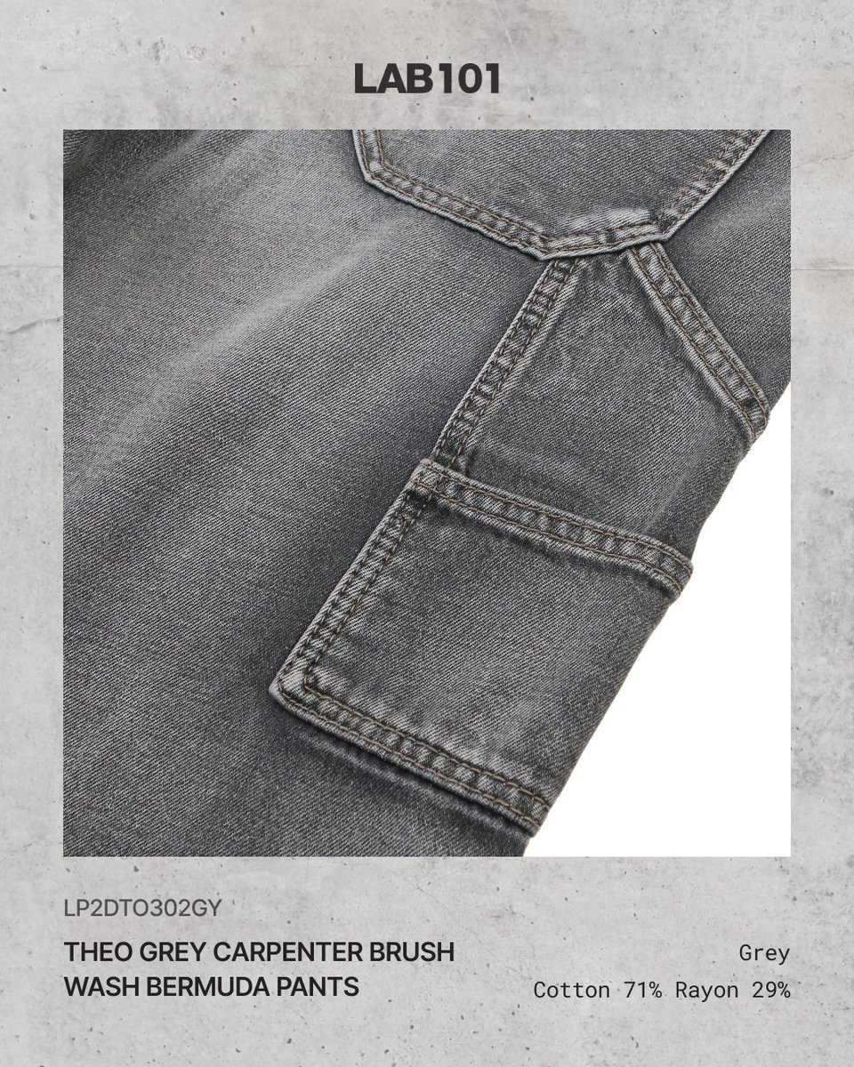 VeniceChanaw's tweet photo. Deep gray-washed carpenter Bermuda shorts with a relaxed fit, perfect for effortless summer styling. Available now at the official online store. https://t.co/BFUmRcZW1e