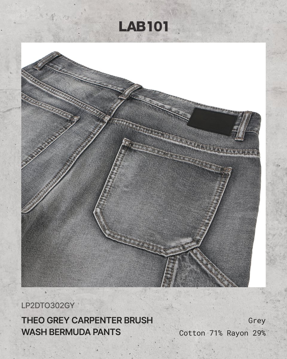 VeniceChanaw's tweet photo. Deep gray-washed carpenter Bermuda shorts with a relaxed fit, perfect for effortless summer styling. Available now at the official online store. https://t.co/BFUmRcZW1e