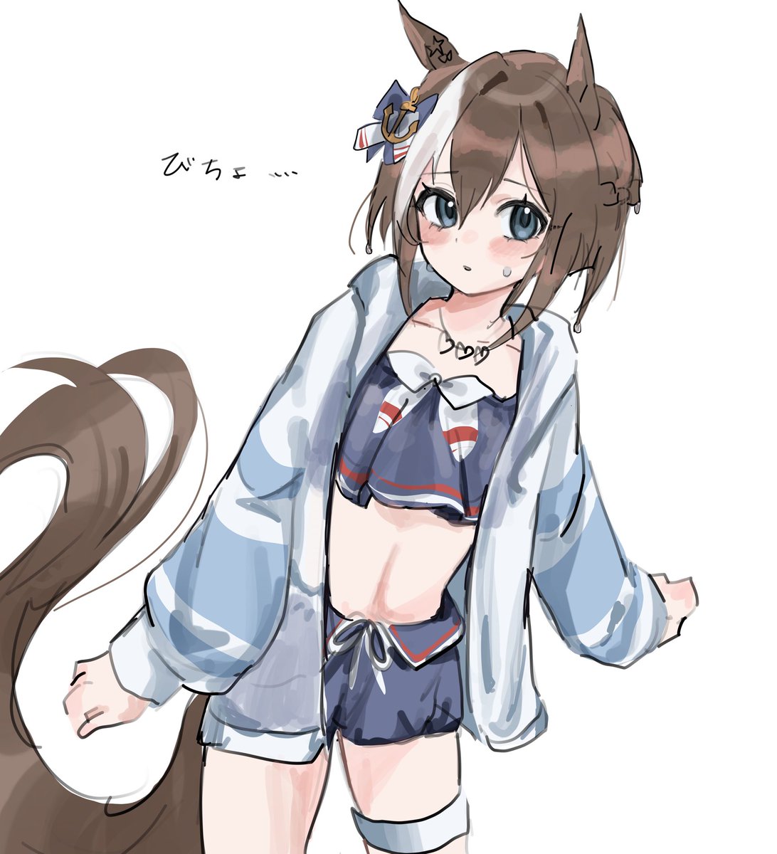 Choi__illust's tweet photo. 水着シュヴァち https://t.co/YrxmXBKjjC
