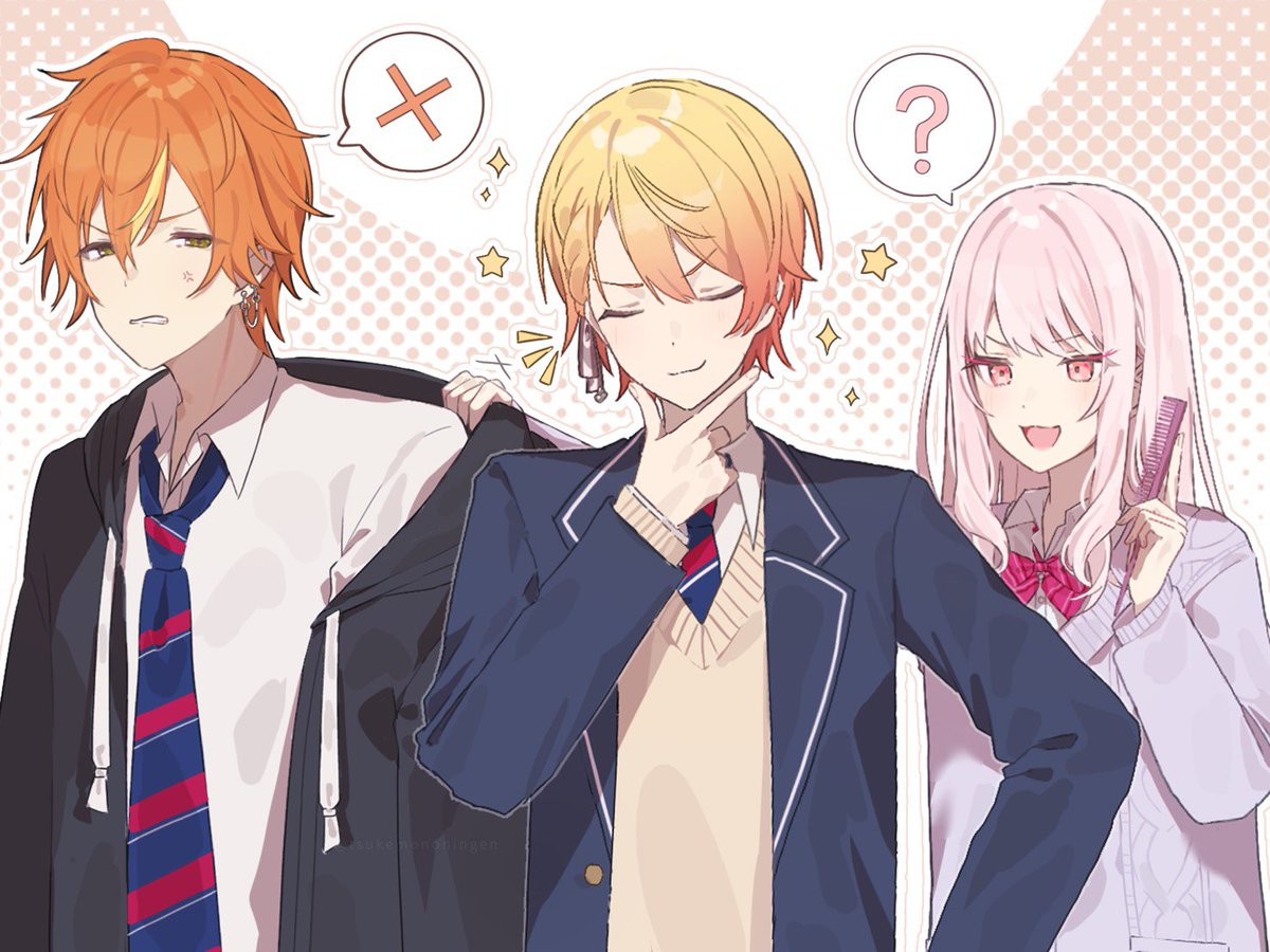 tsukemononingen's tweet photo. マロリクのホワイトデー組です⚔️
#prsk_FA https://t.co/fFJHBJHa28