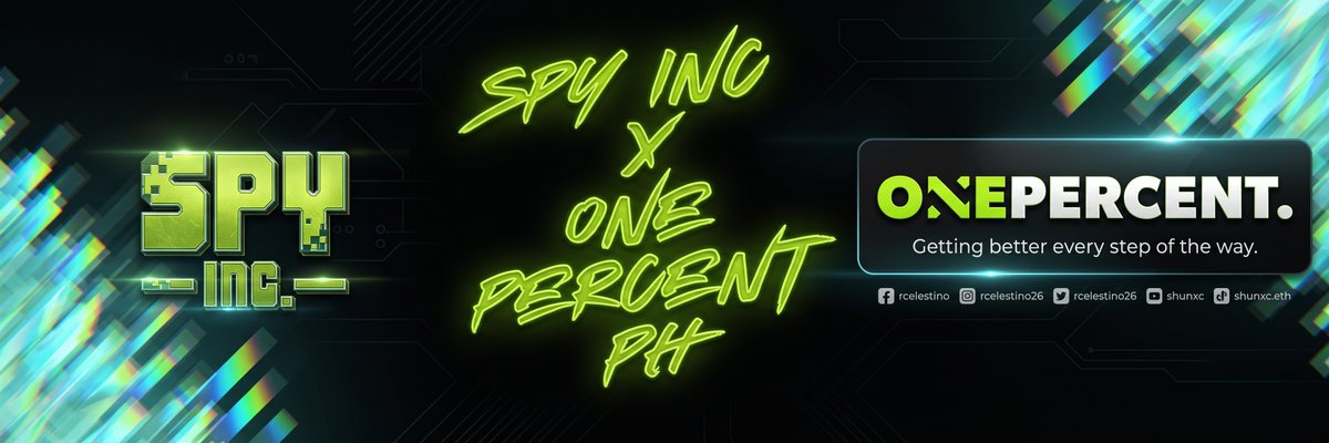 OnePercentPH's tweet photo. @SpyIncGame  x @OnePercentPH 

10 FCFS WL UP FOR GRABS!

Follow: @SpyIncGame &amp; @iamshunph 
Like RT Spy Pin post and this post.
Comment EVM Wallet

6 HRS ⏰ https://t.co/NEwnUI4AEE