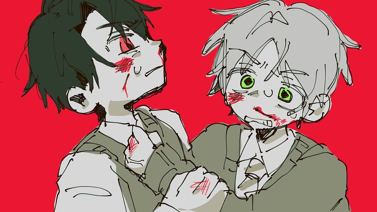 15_lolo_'s tweet photo. 元絵　１枚目以外30分とかで描いてるから恐ろしく雑ではある https://t.co/Yerqnreme4