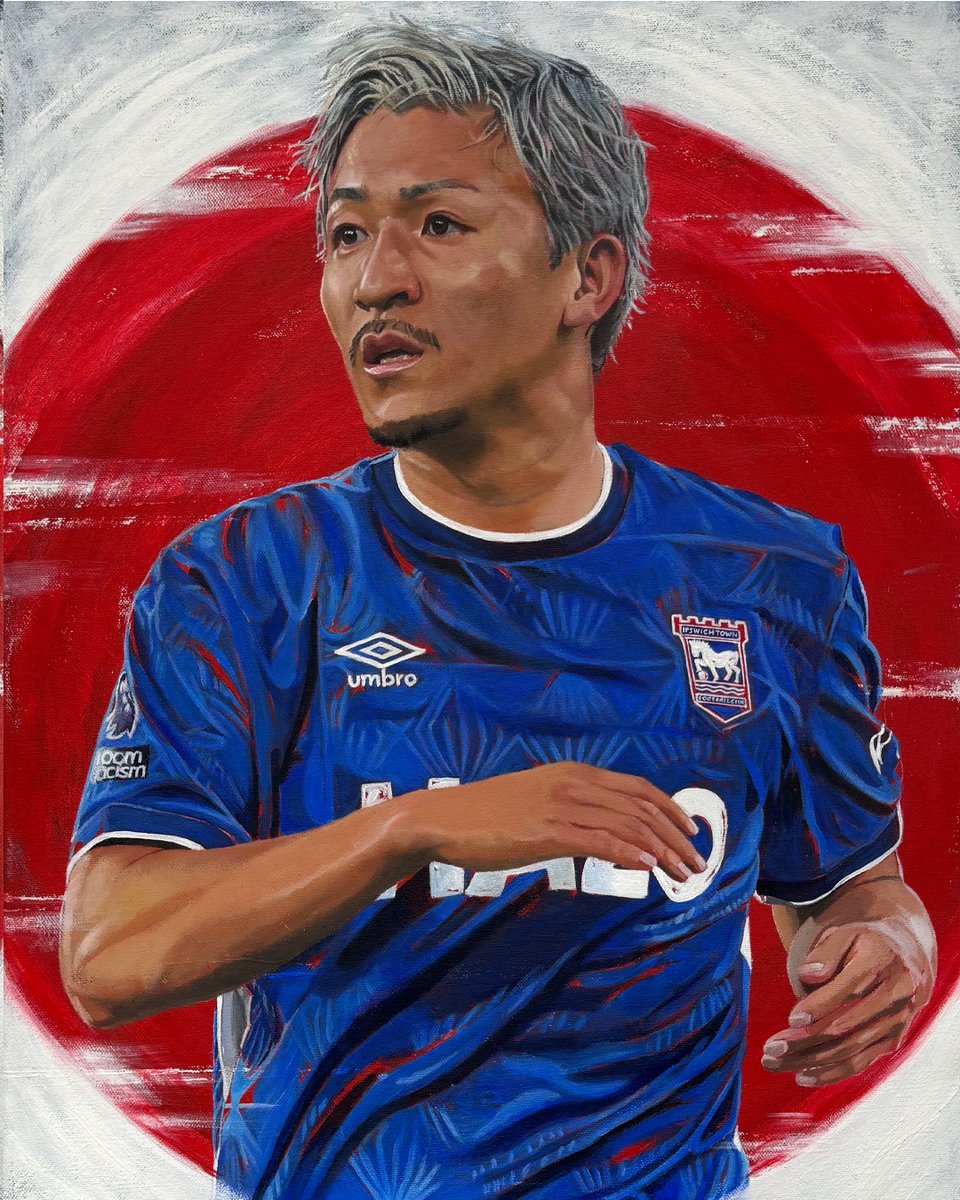 IpswichTown's tweet photo. The matchday programme cover for our Premier League clash with Liverpool tomorrow night. 🤩

🎨 @louisecobbold79 https://t.co/P4WdIkXjwT