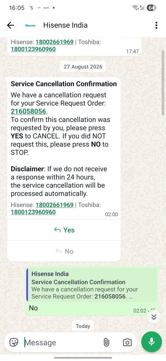 prathyumaster's tweet photo. @Hisense_IND @HisenseGlobal : Bought your TV, TV stopped working in a month, it’s been a month I raised the complaint under warranty, no reply and I am getting requests that complaint is cancelled, when will you repair my TV? After warranty?!? https://t.co/CUfECvNVpm