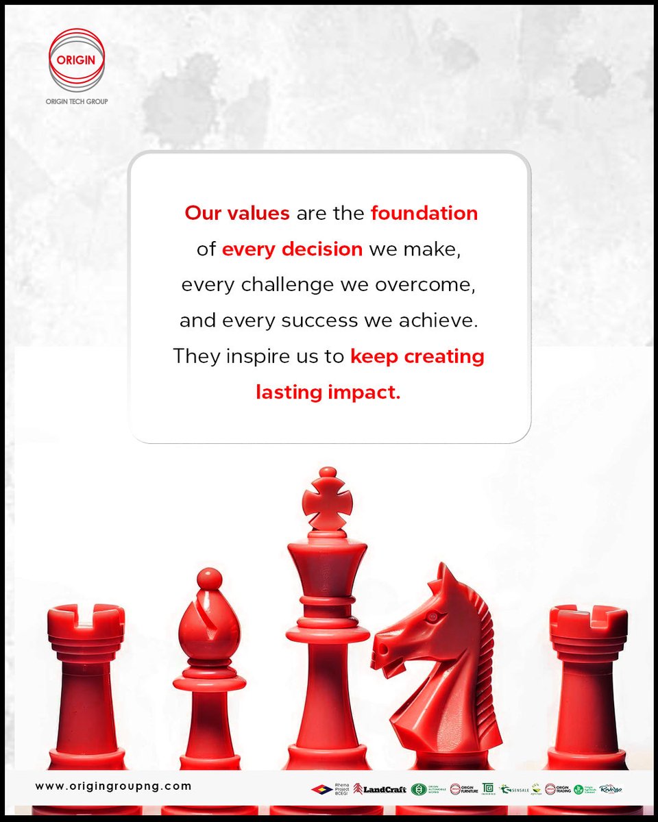 Origintechng's tweet photo. Strong values build stronger teams. At Origin Tech Group, these principles drive everything we do.
Five core values. One shared purpose. Countless possibilities.
#OriginTechGroup
#CoreValues
#OurValues
#CompanyCulture
#theleadingfoodsystemscompany https://t.co/hsmnfJMosM