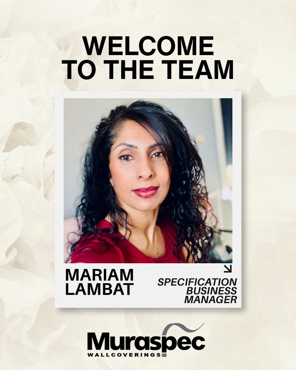 Muraspec's tweet photo. Welcome to Muraspec! ✨

We’re delighted to welcome our newest team member, bringing a wealth of design industry experience to the North-West. We’re excited to see her build new relationships and make her mark at Muraspec! 👏

#Muraspec #InteriorDesign #NorthWest https://t.co/nEkAIq4LQN