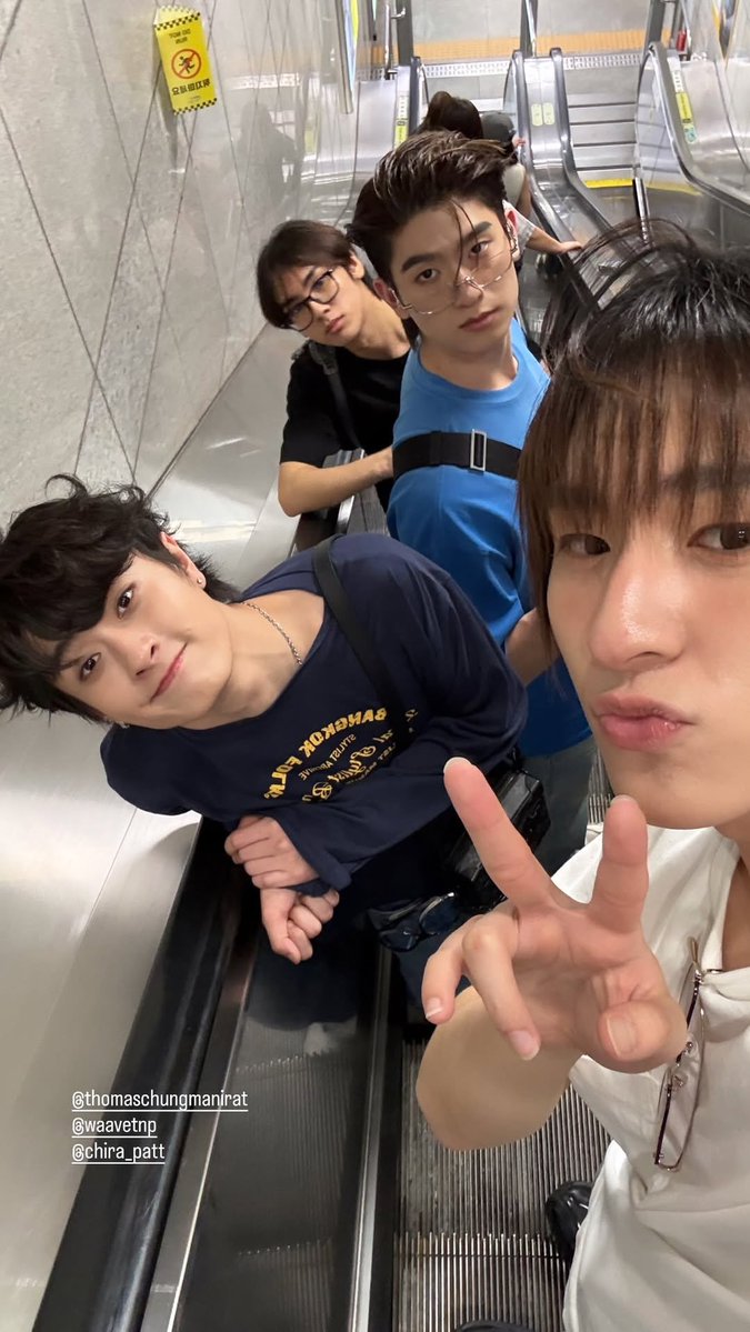 Banjixi's tweet photo. อ๊บแฟม 🐸ไปไหนไปกัน เจอกันที่กาหลีแล้ว 🤟🏻

#waavetnp #thomaskong #chira_patt https://t.co/ze9mcGqaX6