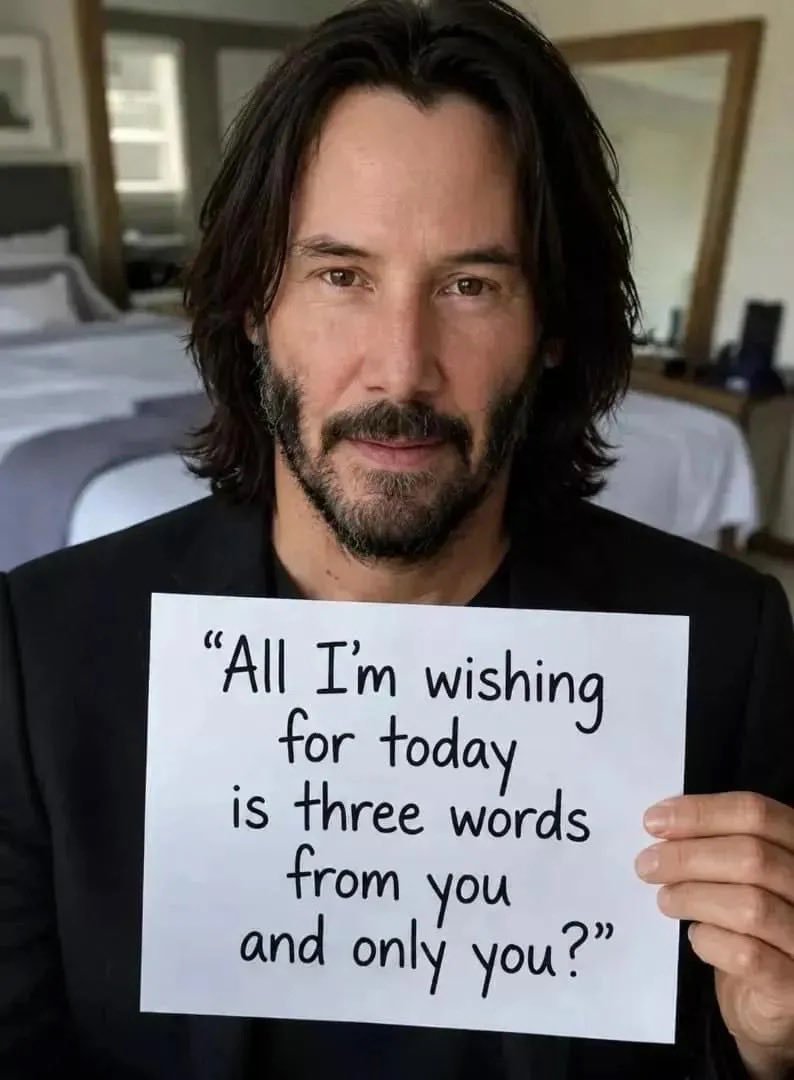 _Keanureevel's tweet photo. I’m running low on energy today.
Need to share what went down—sometimes the day just hits hard.
If you care, just show up. Even a simple “hello”or "I love you"from you means more than you think. #keanu https://t.co/WcuXQurf9w