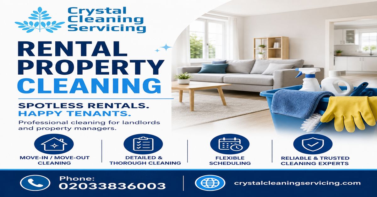 CrystalCleanNW's tweet photo. Professional Rental Property Cleaning | Crystal Cleaning Servicing

📞 Call: 02033836003
🌐 Website: https://t.co/n3DXlGa4sD

#RentalPropertyCleaning #PropertyCleaning #EndOfTenancyCleaning #MoveOutCleaning #MoveInCleaning https://t.co/CPIFVZwFkd