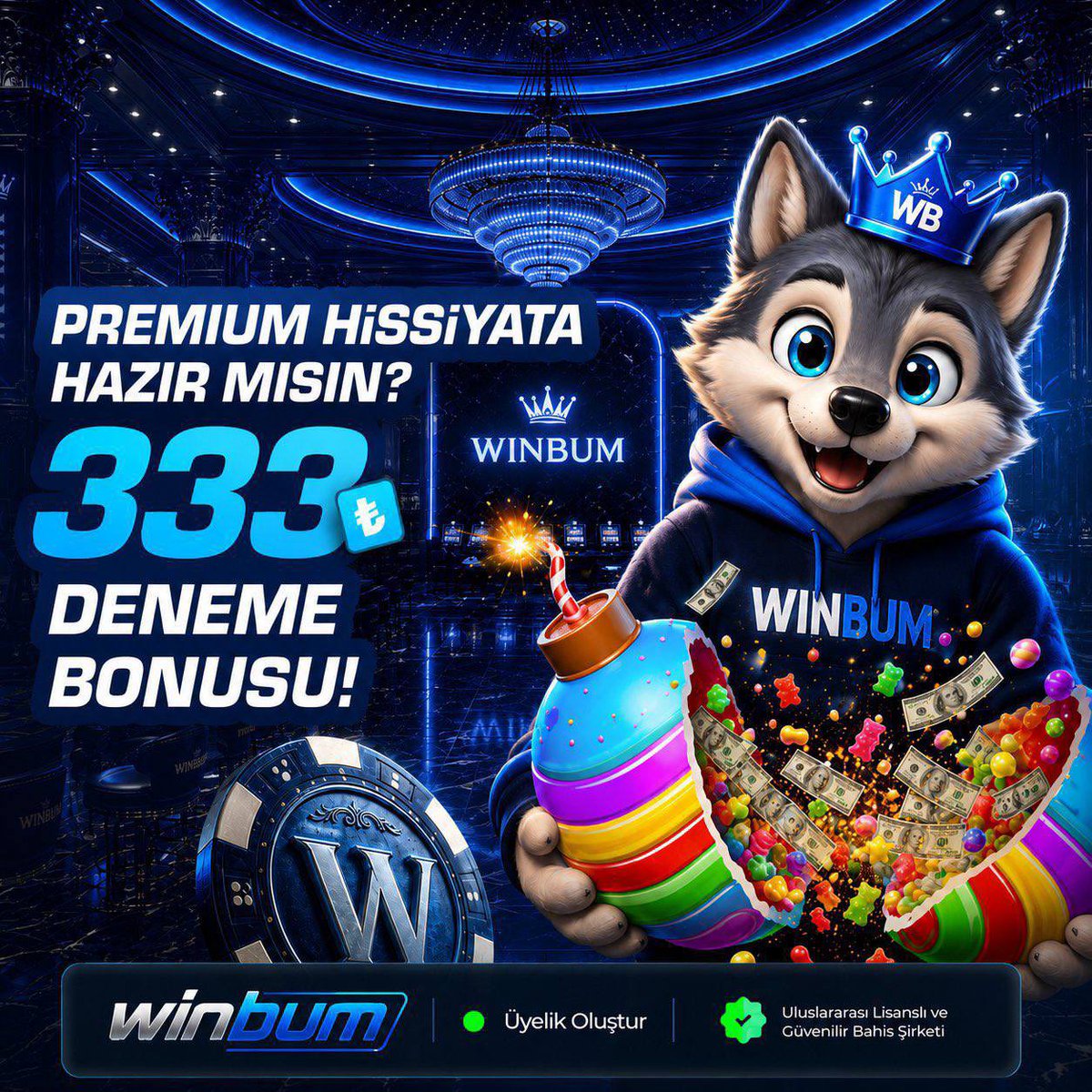 wonxwony's tweet photo. Winbum’a katıl, 333₺ Deneme Bonusu fırsatını keşfet! 💙

🎁 333₺ Deneme Bonusu
🎰 Eğlence dolu oyun seçenekleri
⚡ Hızlı ve kolay erişim
👑 Winbum ayrıcalıkları

👉 Güncel Giriş: https://t.co/QQexK62W7d https://t.co/sL3NwxEJe4