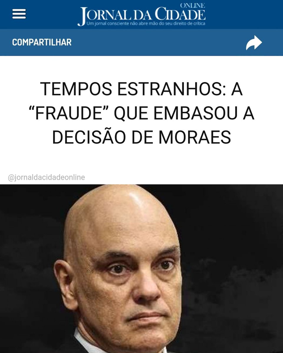 JornalDaCidadeO's tweet photo. TEMPOS ESTRANHOS: A “FRAUDE” QUE EMBASOU A DECISÃO DE MORAES

Realmente vivemos "tempos estranhos". O documento que embasou a decisão do ministro Alexandre de Moraes, do Supremo Tribunal Federal-STF, condenando Felipe Martins, ex-assessor especial para Assuntos Internacionais da presidência da República durante o governo de Jair Bolsonaro, está sendo apontado como falso. Martins é acusado de uma suposta participação na elaboração da chamada "minuta do golpe", além de integrante de núcleos investigados por tentativa de golpe de Estado após as eleições de 2022. Também é acusado de ter feito um gesto supremacista/racista durante uma sessão no Senado em 2021. Martins teve a prisão decretada sob a acusação de que teria fugido para os Estados Unidos em 2022 no mesmo avião presidencial junto com Bolsonaro.

Preso preventivamente em 2024, provou com documentos da companhia aérea Latam que realizou um voo doméstico no Paraná no dia seguinte à suposta fuga para os EUA. Agora, a Alfândega e Proteção de Fronteiras dos Estados Unidos (CBP), bem como a Justiça americana, confirmaram que o registro de imigração utilizado para indicar a entrada de Martins no país em 30 de dezembro de 2022 é falso. Em outubro de 2025 a CBP já havia emitido uma nota oficial declarando que, após uma análise completa das evidências, ficou provado que Felipe Martins não entrou nos Estados Unidos naquela data, e que o documento anterior era um registro errôneo. Em audiência conduzida pelo juiz federal americano Gregory Presnell, o magistrado reforçou que a falsidade do registro migratório é um fato incontroverso, admitido pelas próprias autoridades dos EUA, cabendo esclarecimentos adicionais sobre a origem do erro ou fraude nos sistemas.

A fraude no registro migratório usado para embasar a prisão de Filipe Martins envolve suspeitas sobre três delegados da Polícia Federal-PF, conforme documentos tornados públicos pela Justiça dos Estados Unidos. Os documentos apontam a participação de quatro funcionários dos EUA e três brasileiros. Entre os nomes ventilados nos bastidores e apontados por fontes ligadas ao processo estão os dos delegados Adriano Camargo e Marcelo Ivo (este último ligado a episódios anteriores em solo americano), além do envolvimento ou citação de outros nomes associados a inquéritos anteriores, como o delegado Fábio Short. O ex-deputado Alexandre Ramagem acaba de 'sugerir' que os delegados acima nominados participaram da fraude mais suja da história contra Filipe Martins. Eles teriam usado, segundo as denúncias, um registro falso nos Estados Unidos para manter um inocente preso por seis meses e tentar forçar uma delação premiada. Se comprovadas as acusações, serão uma mancha na história de nossa gloriosa Polícia Federal, que não merecia nem merece tamanha decepção. O desvio de conduta de alguns dos seus membros afeta a imagem de instituição, gerando frustração na sociedade e nos próprios integrantes que cumprem seus deveres com rigor. A sociedade espera integridade máxima de órgãos de segurança e fiscalização. A PF possui órgãos internos voltados para investigar e punir os abusos ou crimes cometidos por seus próprios membros.

O documento falsificado serviu como um dos fundamentos para que o ministro Moraes determinasse a prisão preventiva de Martins em 2024, sob a premissa de risco de fuga. Glenn Greenwald, jornalista americano, em artigo publicado na Folha de São Paulo, afirmou que a prisão preventiva de Filipe Martins foi decretada e mantida com base em uma alegação falsa de que o ex-assessor teria fugido para os Estados Unidos, e que as evidências apresentadas na defesa demonstraram que ele permaneceu no Brasil no final de 2022. Essas provas foram ignoradas pelas autoridades brasileiras. A premissa de que o ex-assessor havia embarcado em um voo presidencial para os EUA serviu de justificativa central para mantê-lo detido. O motivo da prisão seria o medo de uma fuga inexistente. Considerando que um documento falso não pode servir como prova válida, espera-se a anulação dos atos processuais ou das ordens de prisão nele baseadas, embora a repercussão sobre a condenação final dependa de uma avaliação do conjunto probatório pelo STF. Provas oriundas de fraude processual são nulas. A utilização de um documento falso em um processo é expressamente proibida pelo ordenamento jurídico pátrio, violando o princípio da boa-fé objetiva, da lealdade processual e da integridade da prestação jurisdicional, além de configurar crime tipificado no Código Penal, como o art. 304 para documentos falsos ou o art. 342 para falso testemunho. Mas como vivemos "tempos estranhos", como diz o ex-ministro Marco Aurélio Mello criticando o atual cenário institucional, político e jurídico, não será nenhuma novidade se o STF aceitar esse documento como prova definitiva.

Artigo de Luiz Holanda