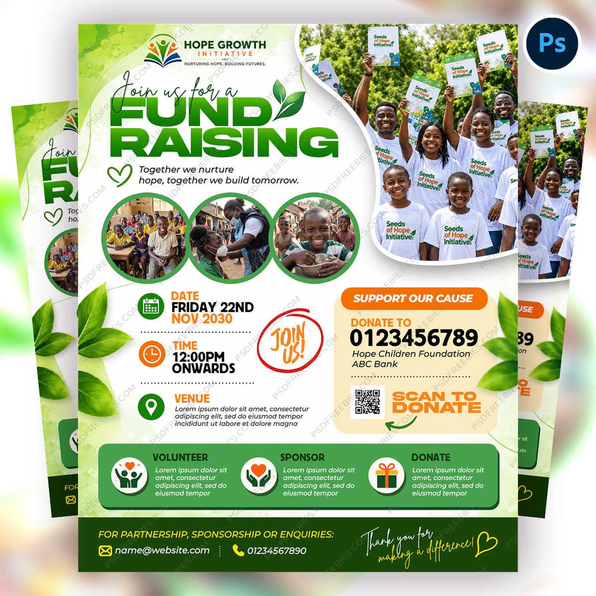 PSDFreebies's tweet photo. Download the Editable Child Welfare And Relief Fundraising Flyer PSD.
Link Here > https://t.co/ELzRZDYCaW

#ChildWelfare #Fundraising #CharityFlyer #DonationDrive #NGO #NonProfit #ReliefCampaign #CharityEvent #PSDTemplate #FlyerDesign https://t.co/HxmA8bwV7M