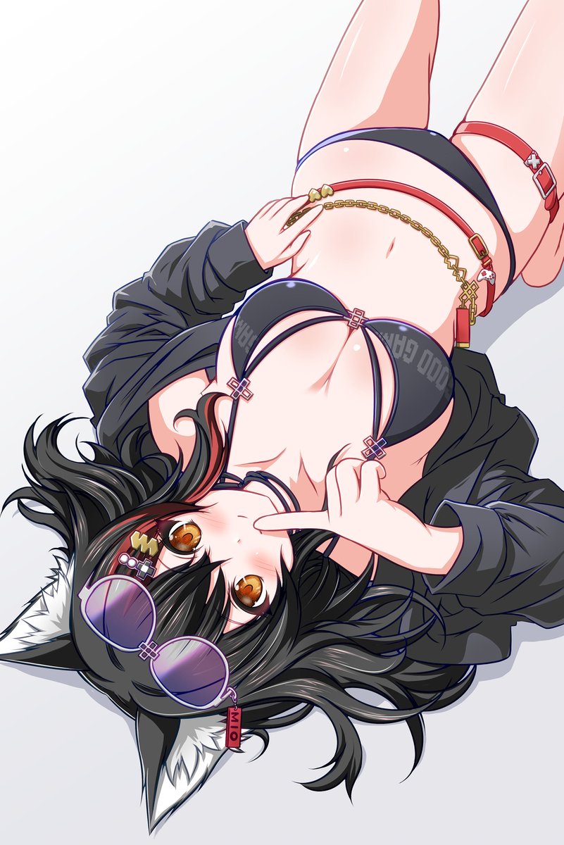 urushi_lacker's tweet photo. #みおーん絵 #大神ミオ
ミオ「描けば出るって言うから描かせてるけど・・・描くなら早く描いてね？（畜）」 https://t.co/YYbS4Jr5s7