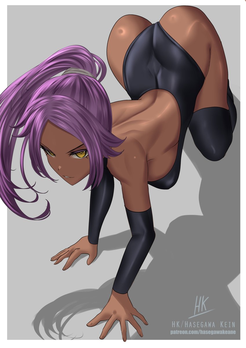 HasegawaKeane2's tweet photo. Warm-up: Yoruichi https://t.co/urJuLQJwXX