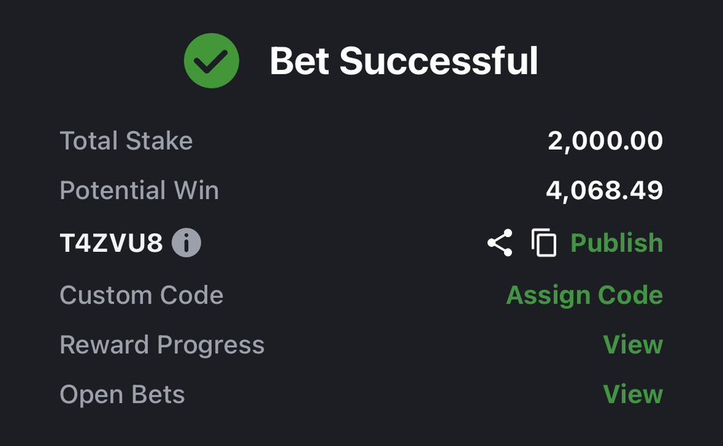 TolzyBets's tweet photo. i picked the wrong mjallby game. 

it was supposed to be today’s game. my bad guys. 🙏🏽

cashout and play this. T4ZVU8 https://t.co/V5MAEmDycF