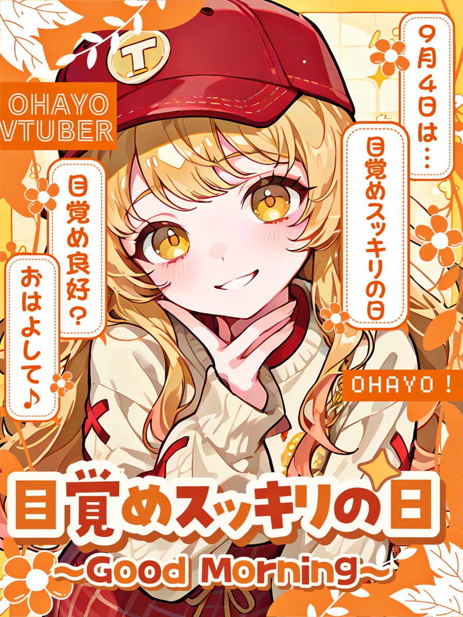 Oo0u0pO's tweet photo. ˚.✧🌟✨🍁 フリー素材 🍁✨🌟✧. ˚

⋰ 
    9月4日は  #目覚めスッキリの日 💛˖˚◌
 ⋱

✍🏻 💞や🔂 とっても感謝です🙌🏻✨
『皆さんの"朝の目覚めをスッキリさせる方法"は⁉️』🥹💤

⇣カラバリ9色🍁リプ欄へどうぞ🌈

#Vtuber素材 #おはようVtuber素材 https://t.co/xjMUmo1Lnn
