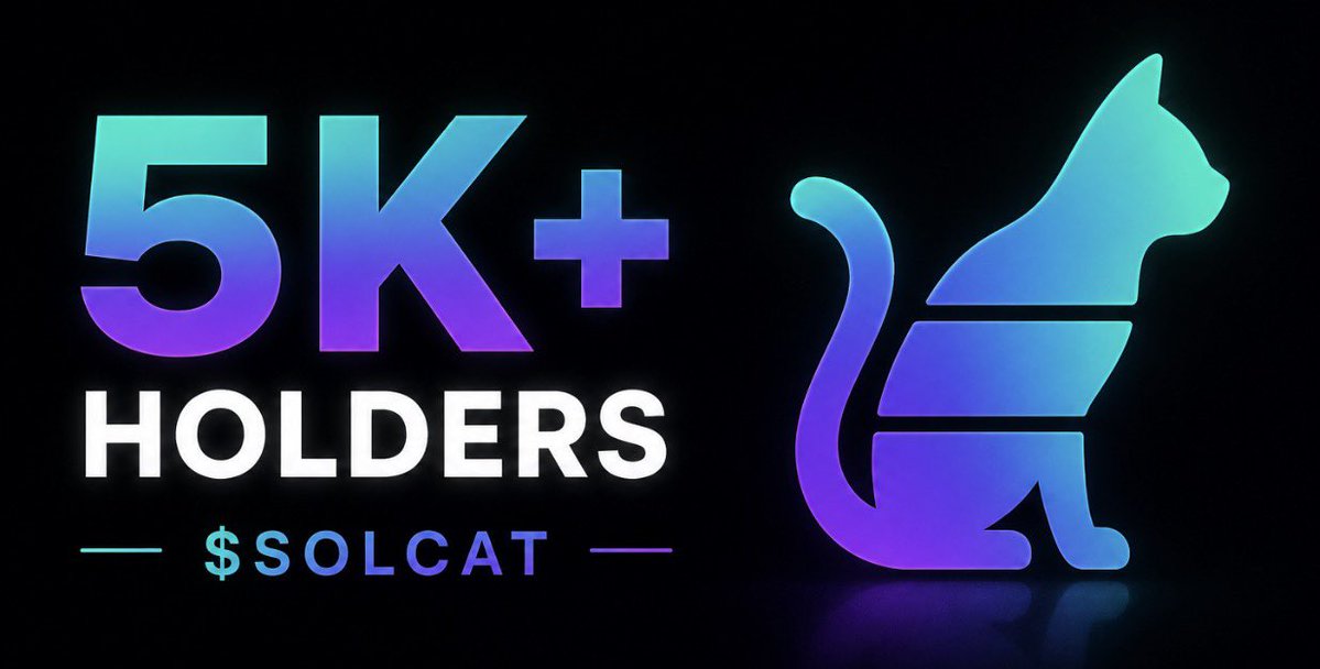 SOLCAT_PF's tweet photo. GM 🐈💙💜

$Solcat just surpassed 5K+ holders!

The community keeps growing

Tag the legends and let’s keep the energy going @blknoiz06 @a1lon9 @Pumpfun @toly https://t.co/2qYk56tBan