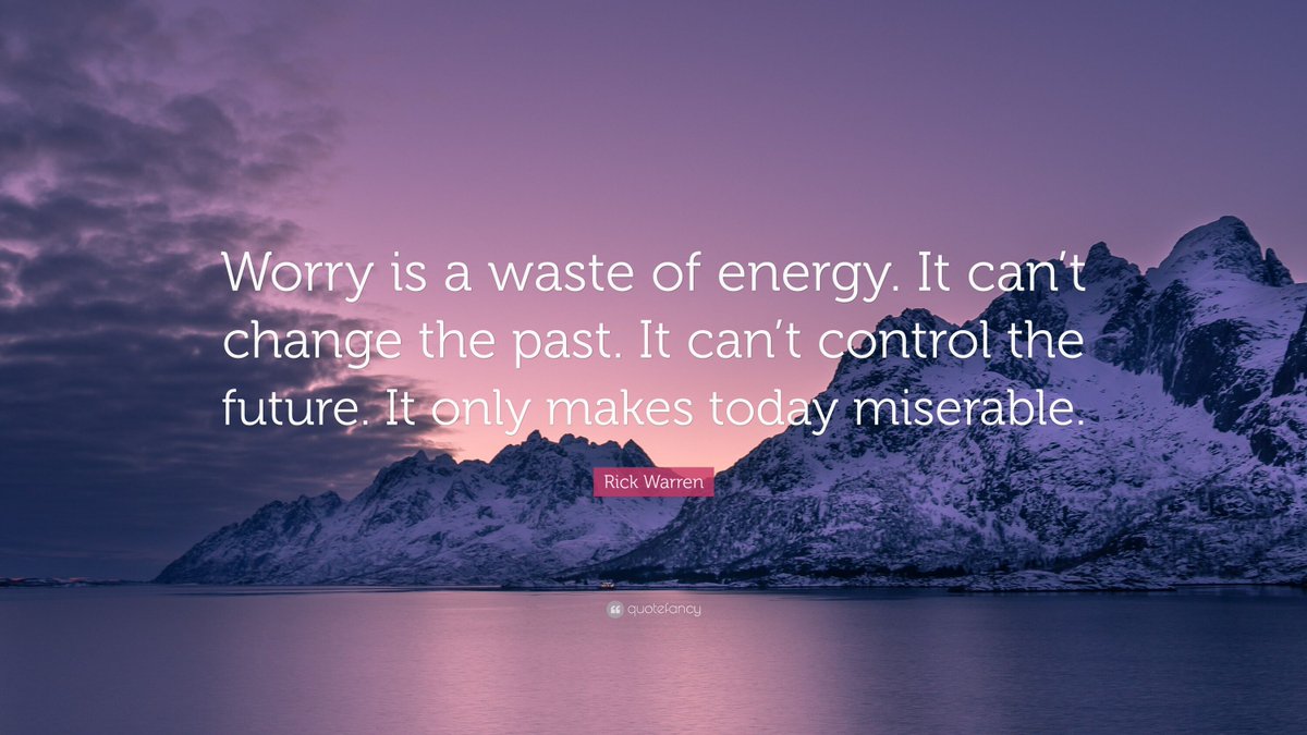 patty4clma's tweet photo. “When I look back on all these worries, I remember the story of the old man who said on his deathbed that he had had a lot of trouble in his life, most of which had never happened.”  ~  Winston Churchill

#worryingmakestodaymiserable  #letgoofthepast  #stopworringaboutthefuture https://t.co/vT6HEw6zEe