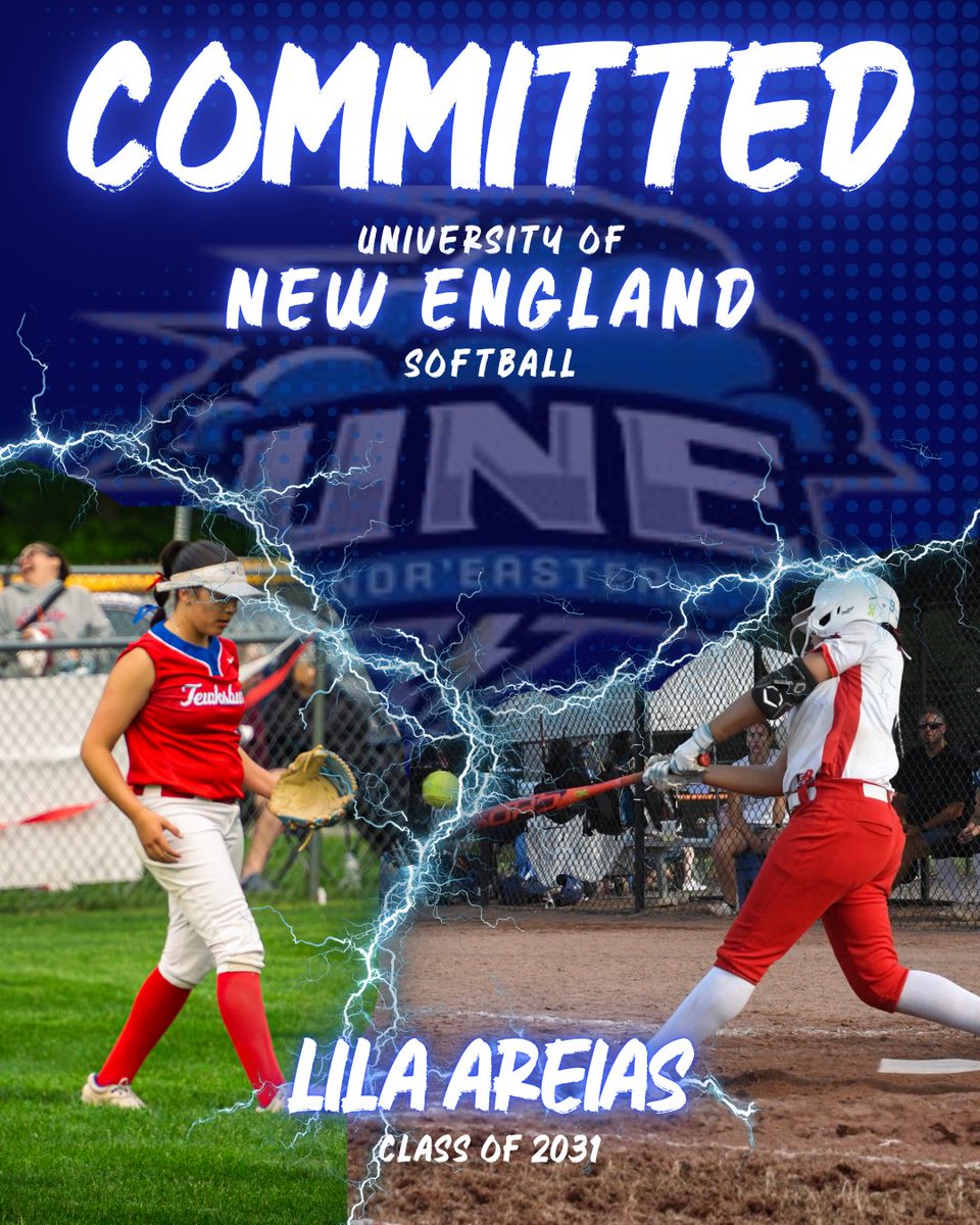 LilaAreias2027's tweet photo. Go Nor’Easters! 💙🌩️🥎 
@une_softball @UNESports @CoachKimL @tmhssoftball_ @TMHS_Athletics @NeCanesSoftball @BayStateGames https://t.co/cYoYUuAOgy