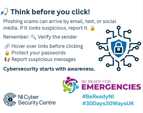 NICyberSC's tweet photo. 🚨 Stay alert for phishing attempts.

If an email or message sounds too good to be true, it probably is!

➡️ https://t.co/0MqU6lZaFG https://t.co/qt6zUi5k38
