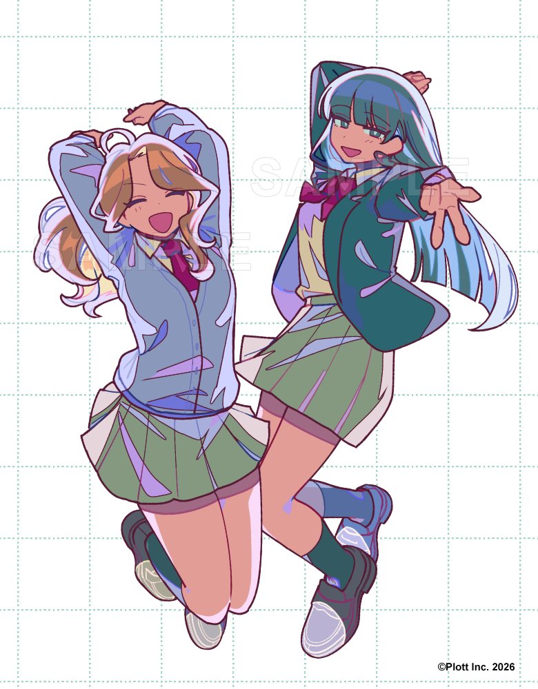 hi_tagi000's tweet photo. 私立パラの丸高校 大人気投票ランダムブロマイド
『【TOP10】 ぱ・ぱ・ぱ～てぃ 』のイラストを担当させていただきました！

全国ローソンのマルチコピー機にて2026/11/10(火)まで販売中です！
よろしくお願いします🎶🎉✮

#パラ高ロープリ #パラ高大人気投票 https://t.co/Evxfm2rclt