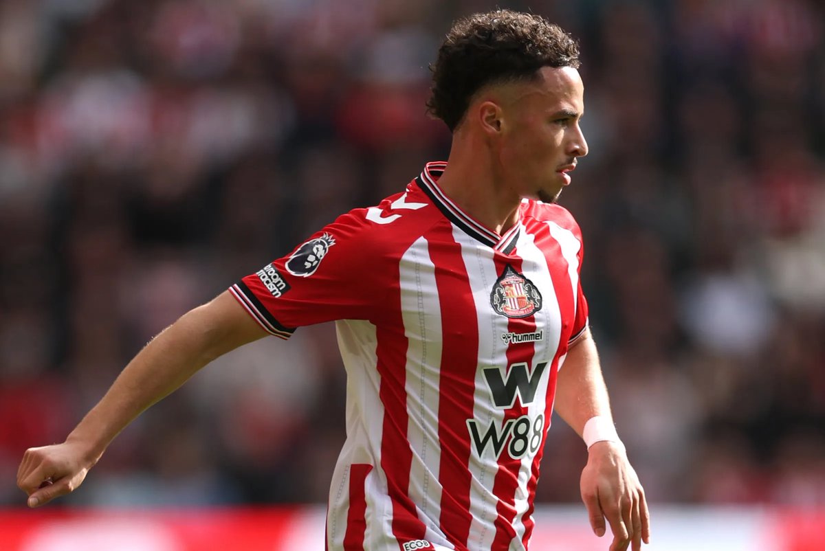 SkySports_Keith's tweet photo. 🚨EXCL: Al-Ittihad are in talks with Sunderland over a move for Chemsdine Talbi.
🇲🇦 🇸🇦The Moroccan international is free to move to the Saudi Pro League now as their window is still open. 
📅 Talbi hasn’t been named in #SAFC European squad due to him being subject of those talks with Al-Ittihad. 
💰 The 21-year-old winger joined Sunderland from Club Brugges for £18m last summer.
✍🏼 Story with @SkySportsLyall
