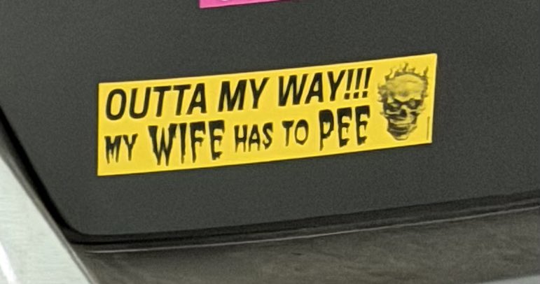 diesel_witch's tweet photo. Getting this sticker remade except now it says “Take your time!!” https://t.co/LY2owcmIzv