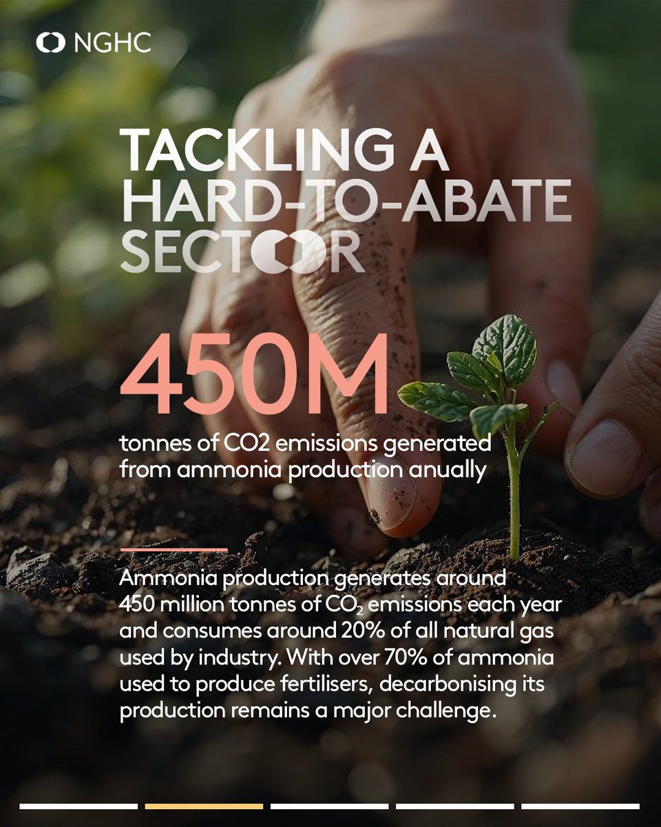 NGHC_'s tweet photo. Fertiliser production supports global food systems, but it also generates around 450 million tonnes of CO₂ emissions each year, making it an essential sector to decarbonise.​

In this episode of #IndustryInFocus, we explore how using green hydrogen in ammonia production offers a low-carbon, sustainable solution for fertiliser production, and why we are strategically positioned at NEOM Green Hydrogen Company to supply that solution.

#NGHC #FuellingFutures

Sources:
1- IEA (2026), Global Hydrogen Review 2026, IEA, Paris
2- IEA (2021), Ammonia Technology Roadmap, IEA, Paris

(1/2)