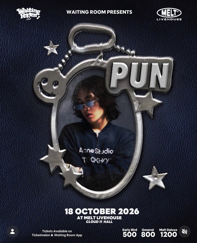 _bkpticket's tweet photo. ปล่อยบัตร pun 2ใบ 
📮 ใบละ 650 ( 2 ใบ 1200.-)
💌สอบถามได้คั้บ��

#meltlivehouse #pun #ตลาดนัดpun https://t.co/ttG69PxgeI