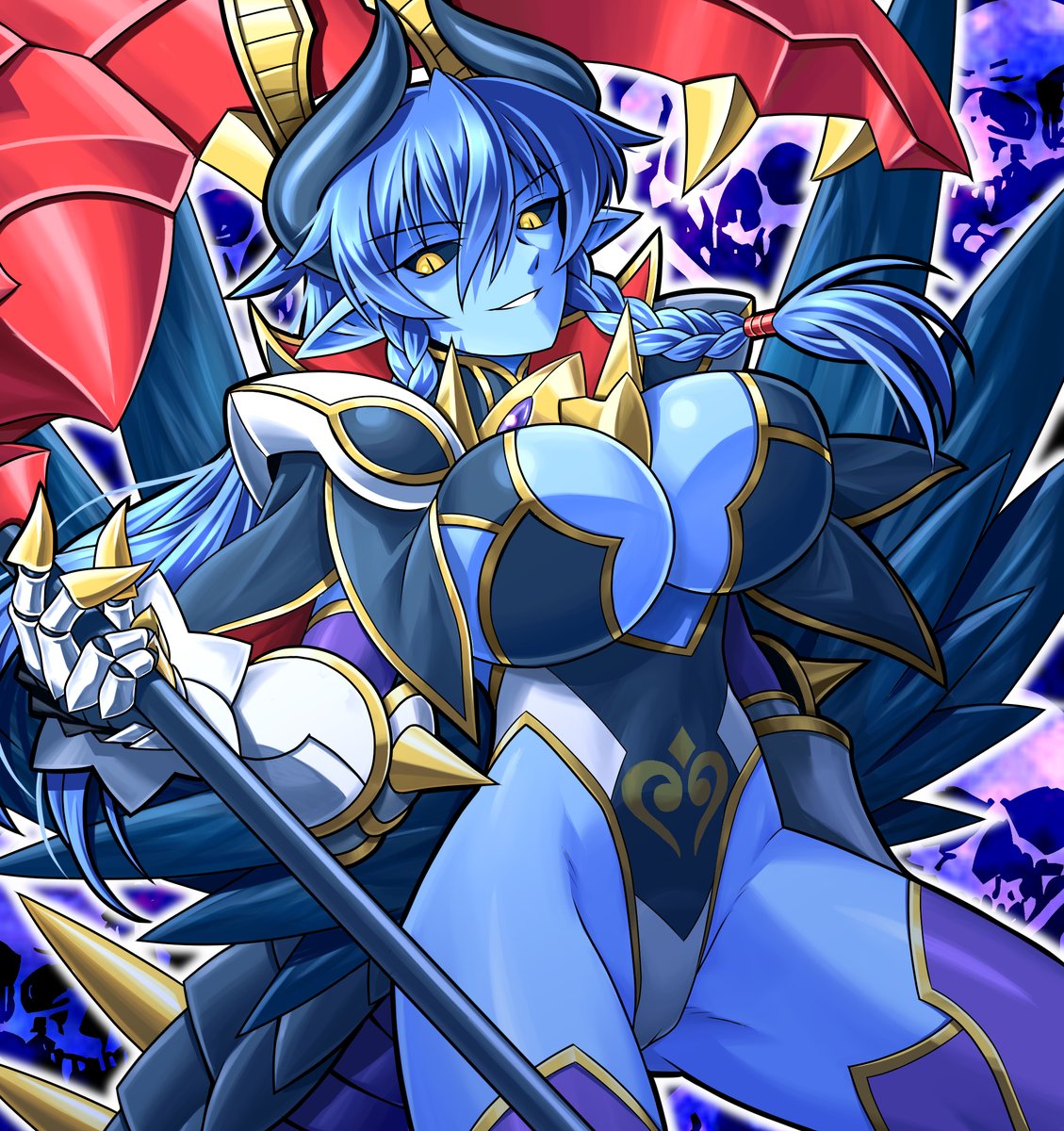 SIBELUBE's tweet photo. #全クリエイターに告ぐ青の作品を解放せよ
神羅万象チョコの氷華羅刹天ラヴィーナ様をよろしくお願いします！ https://t.co/EXZbRW2cCk