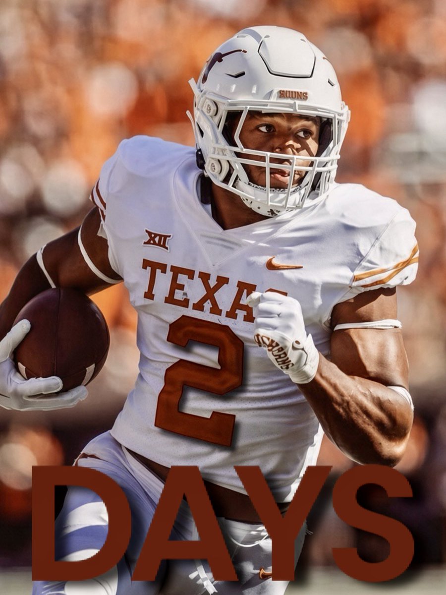 kyleumlang's tweet photo. Roschon Johnson days until Texas Football 🤘🏽

@roschon | @TexasFootball https://t.co/Zu8Qh09DQ5