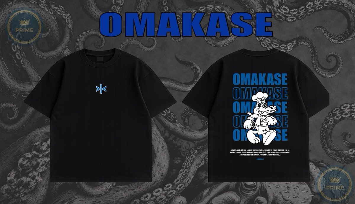 PatienceTrsj7's tweet photo. OMAKASE MATCHING DROP

The perfect match for sharing the same vibe. Inspired by Omakase’s urban theme. Two colors designed to match with your partner or best friend. Blue Edition: Vibrant blue
Pink Edition: Neon pink
Retro chef croc illustration on https://t.co/EMLlICIVTN