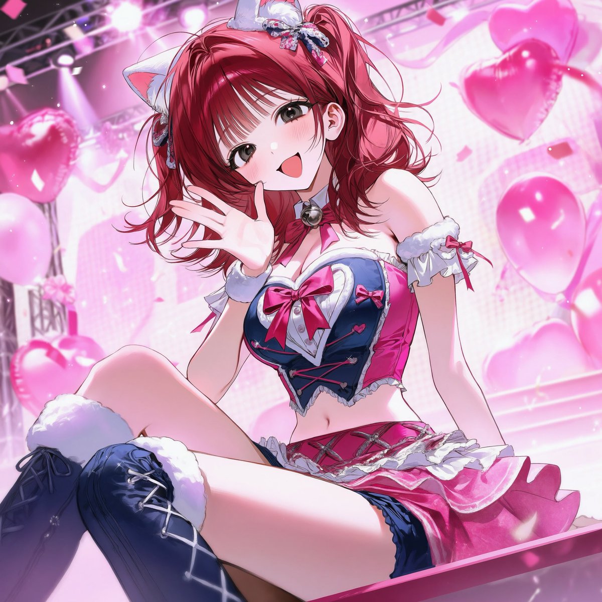 ga31djm's tweet photo. 【プロンプト共有】 アイドル/4種/使用自由/修正自由
背景ポーズ衣装全部入ってます　引用で見せていただけたらとても嬉しいです🎶 https://t.co/YH0jXjFCWL