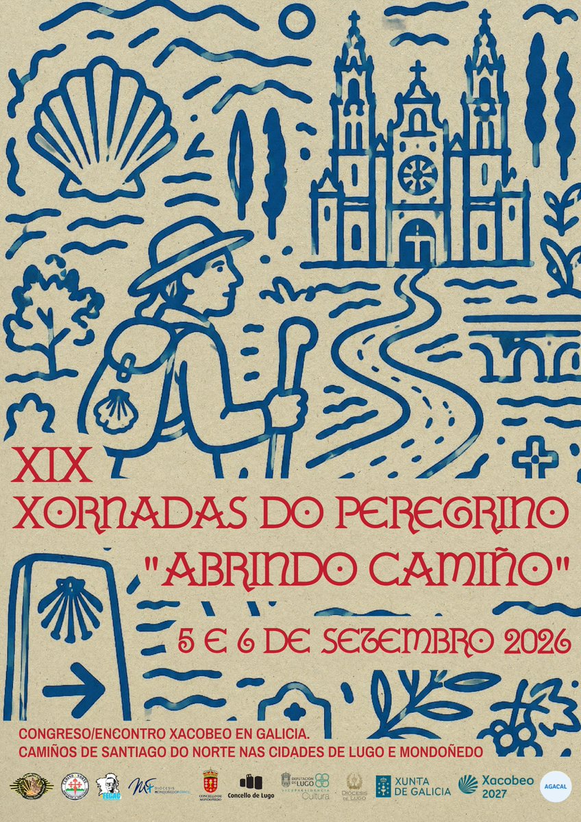 mondonedoferrol's tweet photo. ⛪🥾 #Mondoñedo acogerá la jornada central de las XIX Xornadas do Peregrino «Abrindo Camiño» (6 septiembre)

Prestará una atención especial a los 𝘾𝙖𝙢𝙞𝙣𝙤𝙨 𝙙𝙚 𝙎𝙖𝙣𝙩𝙞𝙖𝙜𝙤 𝙙𝙚𝙡 𝙉𝙤𝙧𝙩𝙚

➡ https://t.co/NVmOnmcA4N https://t.co/I8zJqfjK8P
