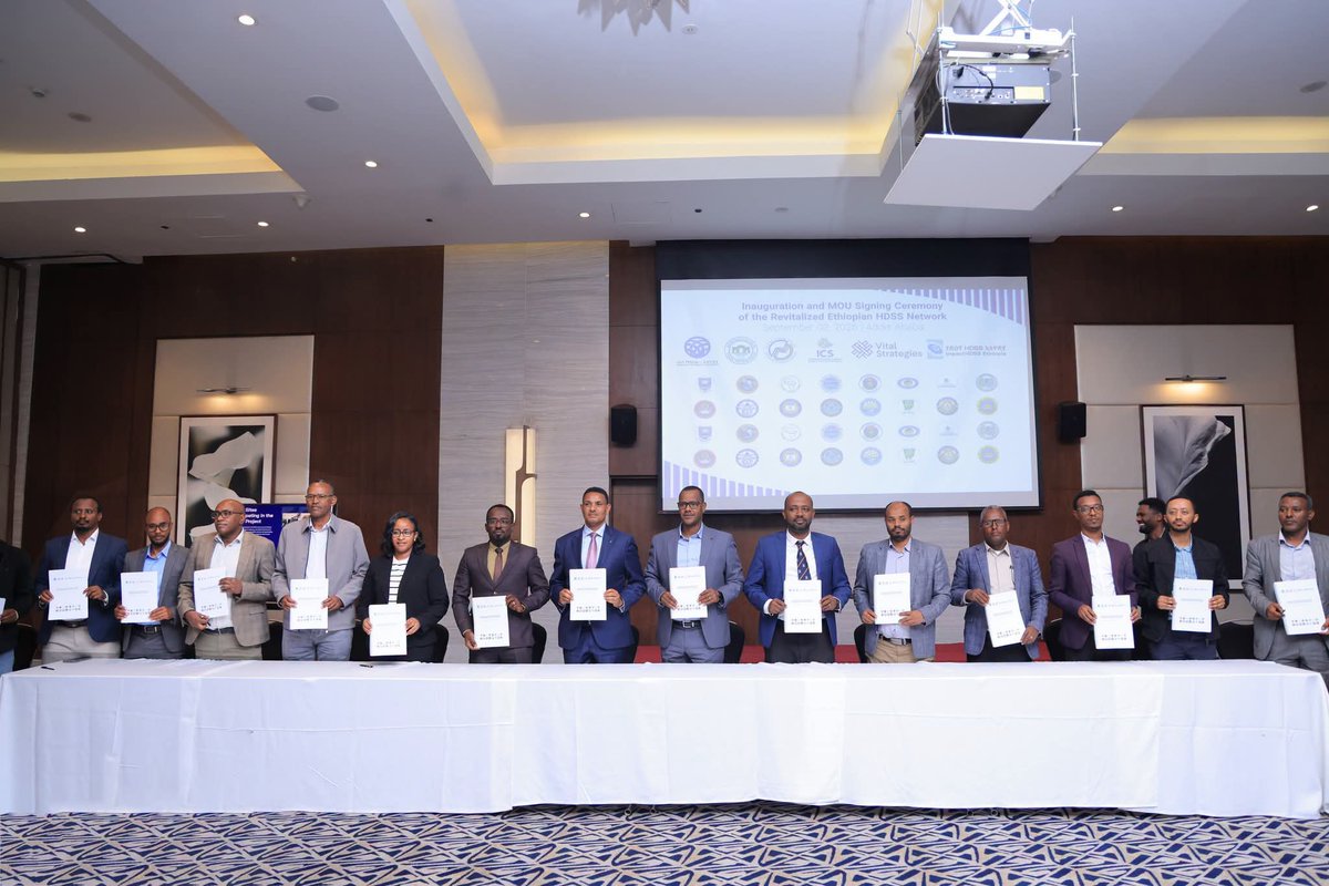 EPHIEthiopia's tweet photo. MoU has been signed between HDSS Network and health sector officials and academic institutions.
https://t.co/rLN5zirdza
https://t.co/zqj5Q1AKcp https://t.co/gJ8HUCiV0p