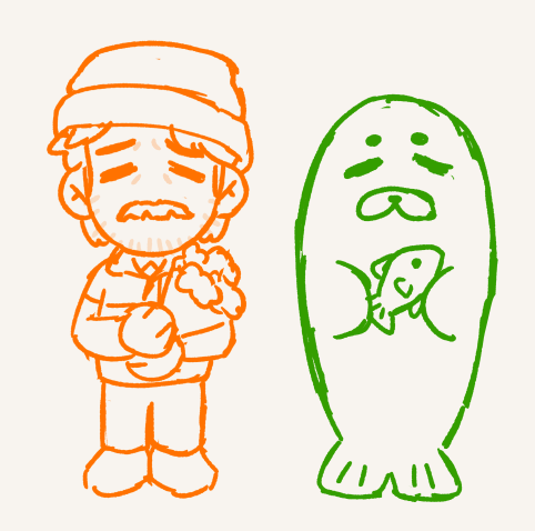 turqtle_'s tweet photo. You met them in a very ough time of their lives (drew a seal bc lars looks so seal here) https://t.co/Cyx78GVqBF