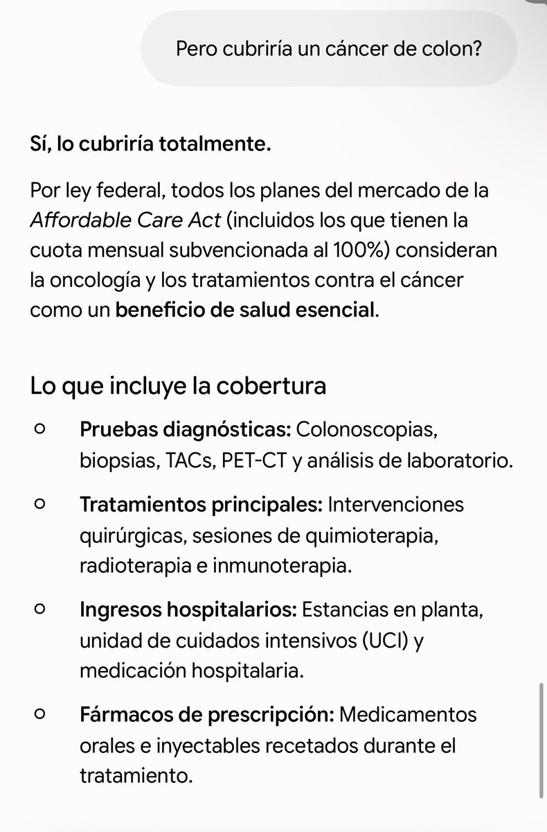 ValueAcademia's tweet photo. ¿Un cáncer en EEUU arruina a la gente pobre? 

No no lo hace, alguien que gana menos de 15.000 dólares al año paga 0 de seguro médico al mes en la mayoría de Estados.

Pagaría de copago entre 500 y 1500 por el tratamiento y luego todo sería cubierto por el estado.

El sistema de EEUU no me gusta por muchas razones, el suizo es mucho más lógico.

Los que pagan de hecho verdaderas animaladas al mes por la sanidad son la gente de ingresos muy altos que ya no están amparados por el subsidio, pero lo normal es que lo cubra la compañía y cuando acabe el año si son despedidos si no tienen Ingresos el estado les cubre.

Hay casos dramáticos si… pero que no los hay en la SS española no cubriendo tratamientos o muriéndote por listas de espera enormes?

Solo hago este post para demostrar que aunque la sanidad es muy cara allí, eso de que la gente se va muriendo de cáncer por ser pobre es bastante más mentira que verdad.