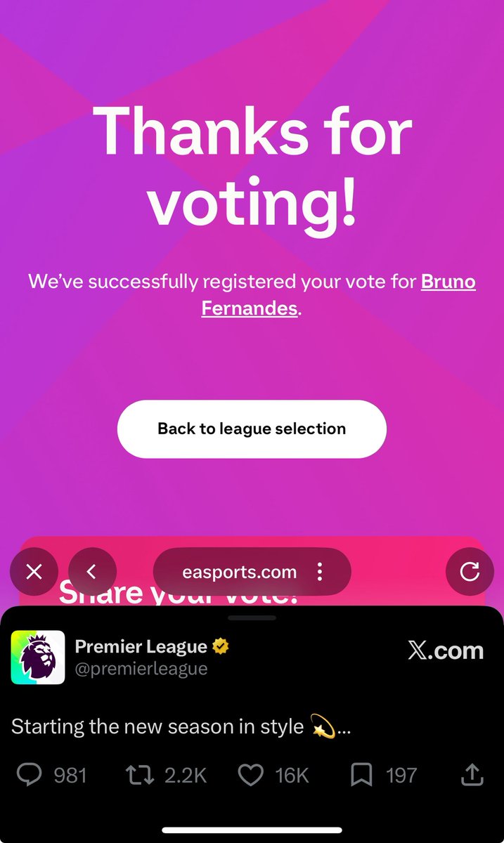 humblewise7's tweet photo. @premierleague @EASPORTSFC Done my part https://t.co/2KGkFTDDJh