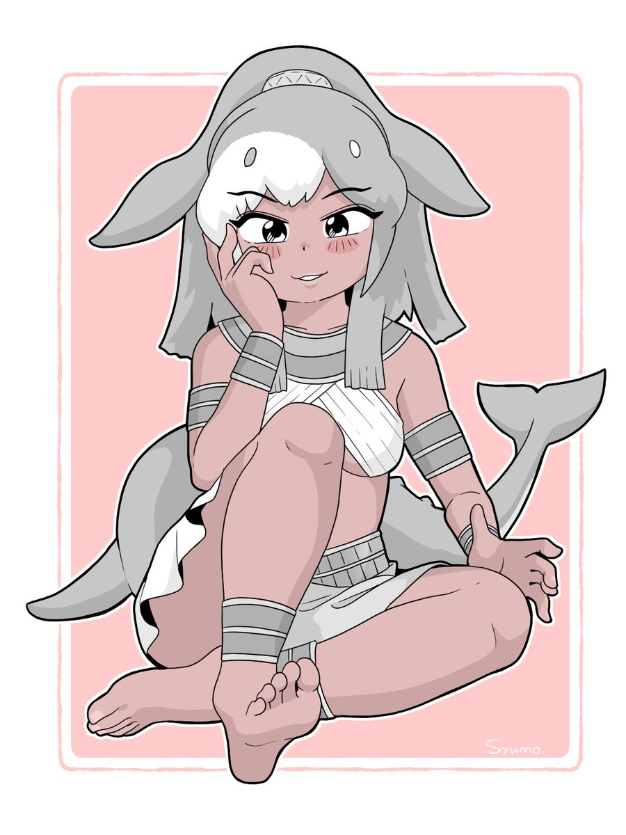 syumosama's tweet photo. ドルドン「海のお姉さんに何か用？ふふっ♪」
#けものフレンズ https://t.co/yLNSqnPGhE