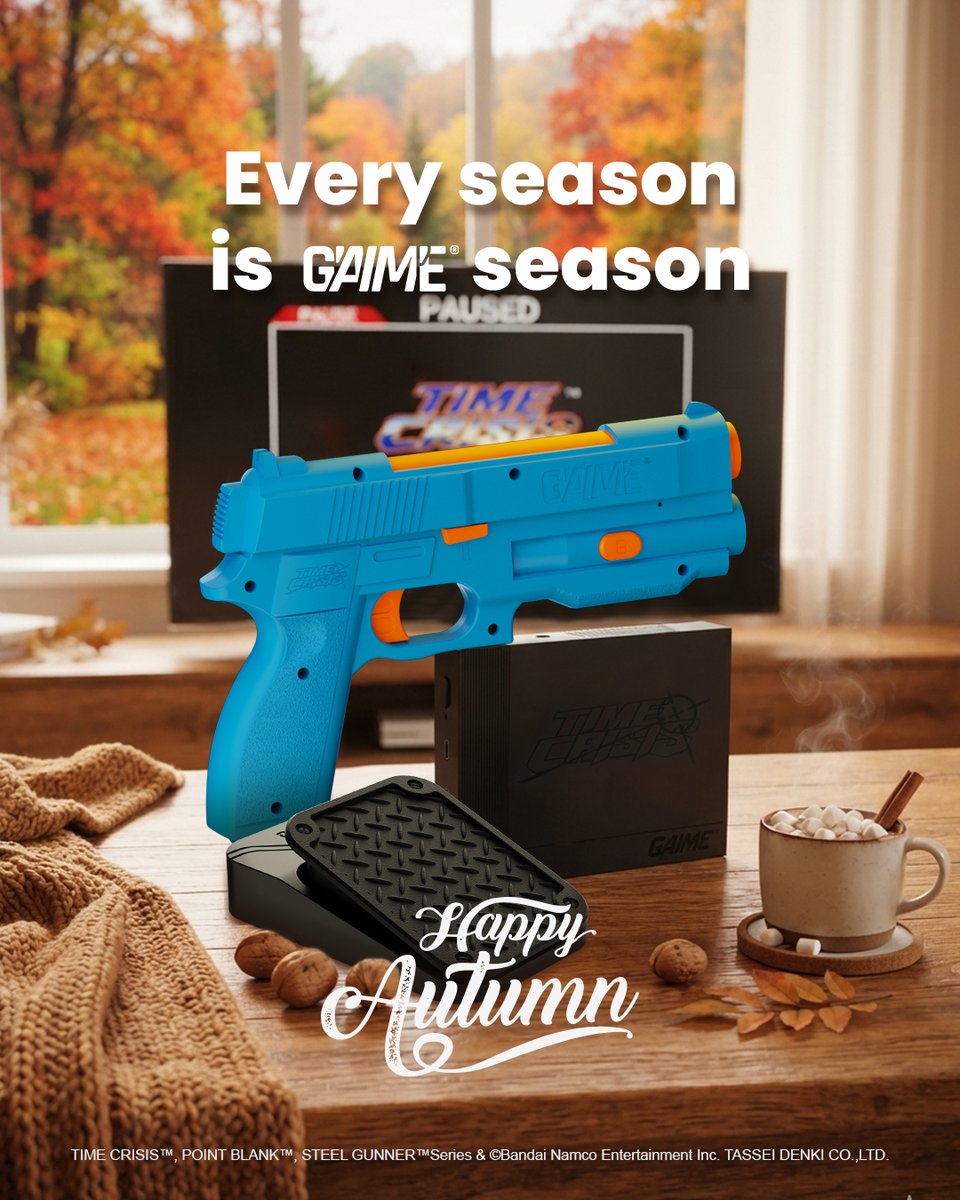 MyGAIME's tweet photo. Every season is GAIME season.
The nights are getting longer.
The weather's getting colder.
So why not bring the arcade home?
GET YOURS TODAY - CLICK THE LINK BELOW
https://t.co/PZEmotWanj
#gaime #lightgun #timecrisis #pointblank #steelgunner #steelgunner2 https://t.co/mPai0TnIb9