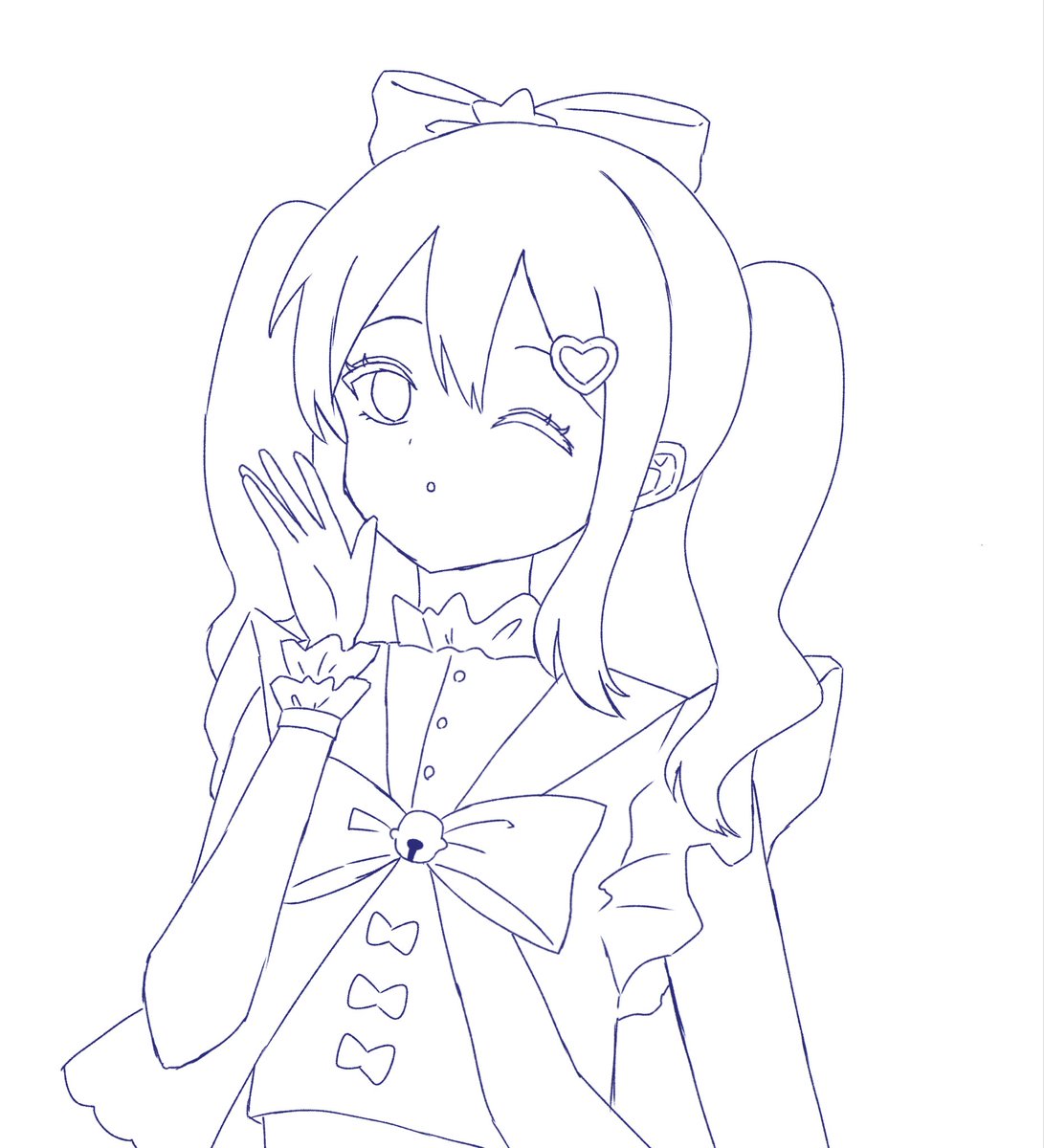 Usagiwkn's tweet photo. wip
色塗ってないと分かりにくいけど女主です！
多分塗りながら線画も修正していくと思う https://t.co/U2XtdrePM0