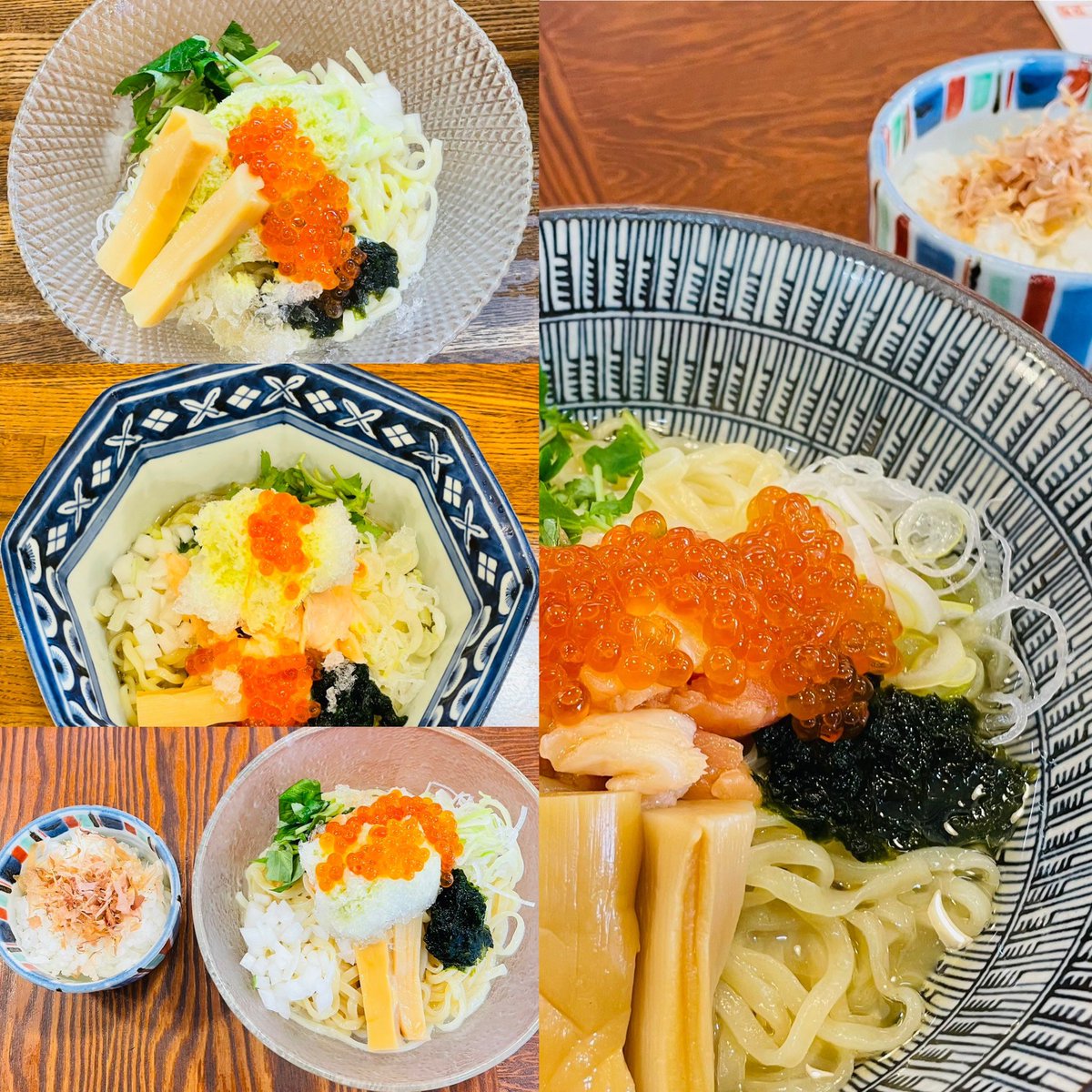 bloomramen's tweet photo. 㐂九八エキチカ さん　にて
期間限定 「サーモンとイクラの山葵カキ氷和え麺 ~ご飯割付~ ｣
期せずして この日
“潮ダレ生海苔 鮭親子ピロ麺ワサビ カキ氷 鰹節ごはん〆“ を堪能す
今季はエキチカ 青梅本店 イチバノナカ で このギン冷えを頂いた
2月には イチバノナカ で熱いのを

2026年百三十四杯目 https://t.co/C87HoL3wpu