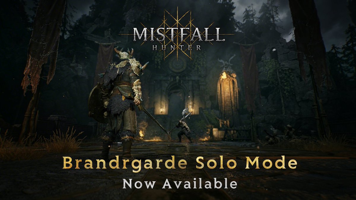 MistfallHunter's tweet photo. Mistfall Hunter - Brandrgarde Solo Mode Now Available

 https://t.co/nKLeMaMyYO https://t.co/0gB5RbRICP