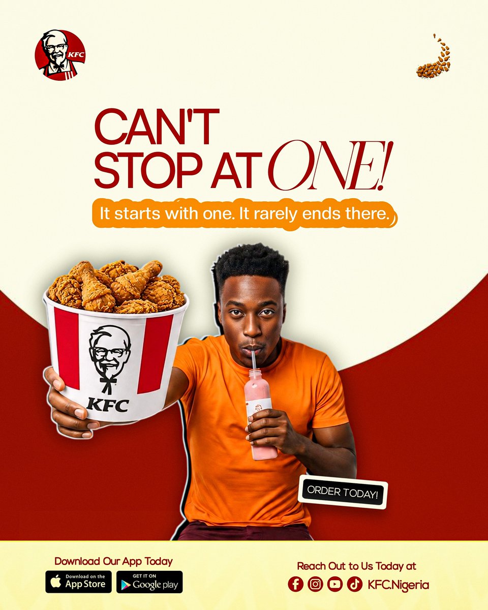 MEDU_STUDIOS's tweet photo. Good social media design isn't just about making a post look good.
It's about making the brand feel right.
For this KFC concept, we explored how a familiar brand can translate into engaging social content while keeping its visual language consistent across different creatives. https://t.co/66w0LSr86c