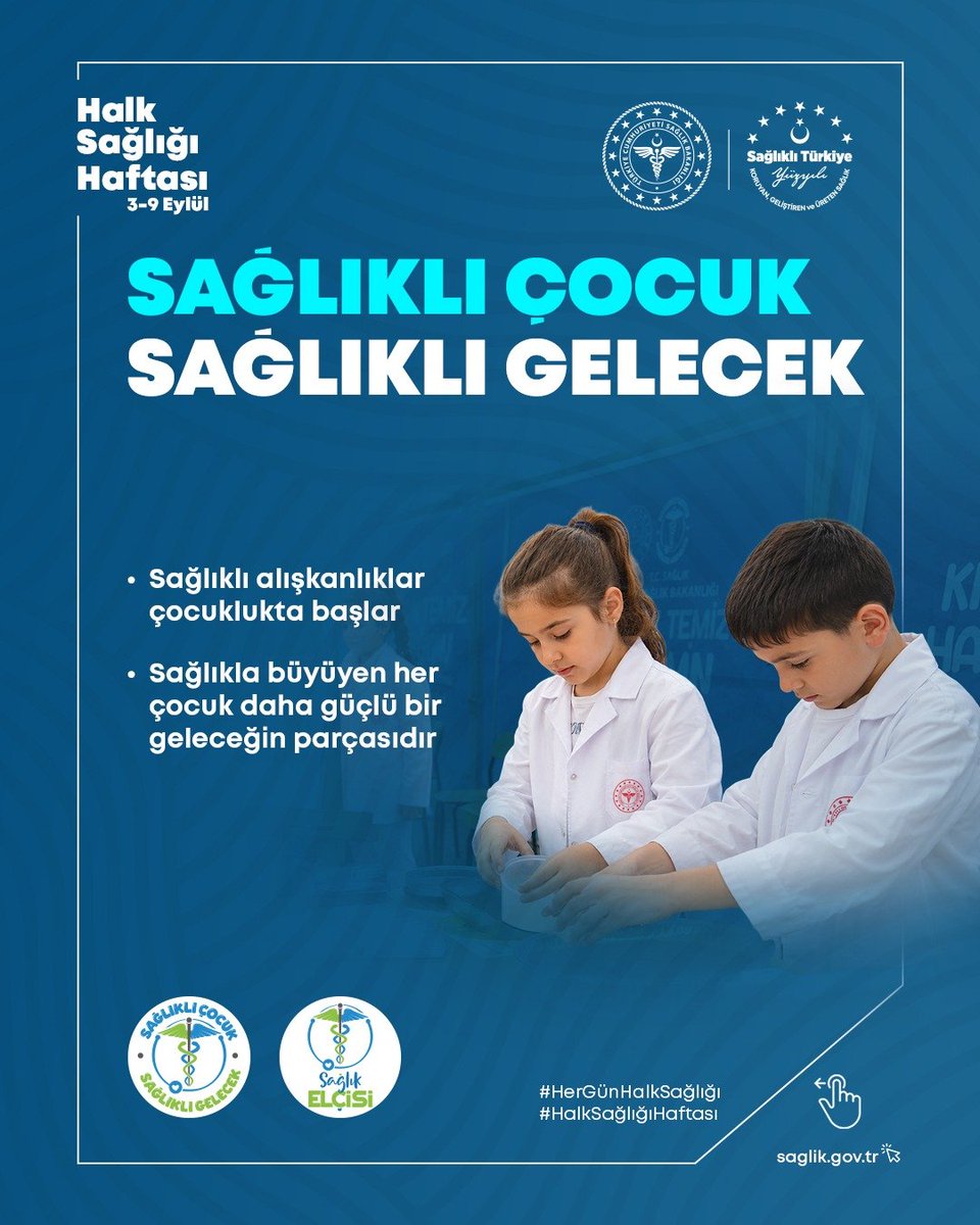 vanilsaglik's tweet photo. Sağlıklı Çocuk, Sağlıklı Gelecek! 👧👦

Sağlıklı alışkanlıklar çocuklukta başlar.
Sağlıkla büyüyen her çocuk, daha güçlü bir geleceğin en değerli parçasıdır.

Çocuklarımızın bilinçli, güçlü ve sağlıklı bireyler olarak yetişmesi için hep birlikte yanlarındayız. https://t.co/3QIn28lVAf