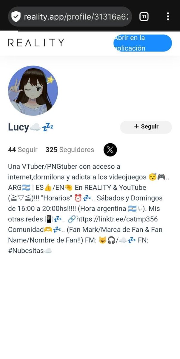 LUCYVTTTTTTT's tweet photo. #Nubesitas☁️..
Encontré una manera para los que no tienen la app #REALITY instalada y quieran ver mis Lives: #RealityforWeb (☆▽☆)!!!
Pueden verme directo desde el navegador sin instalar nada.
Lo explico más a fondo en mi canal de #WhatsApp, así que vayan a seguirme por ahí :v https://t.co/giubv7KvQ4